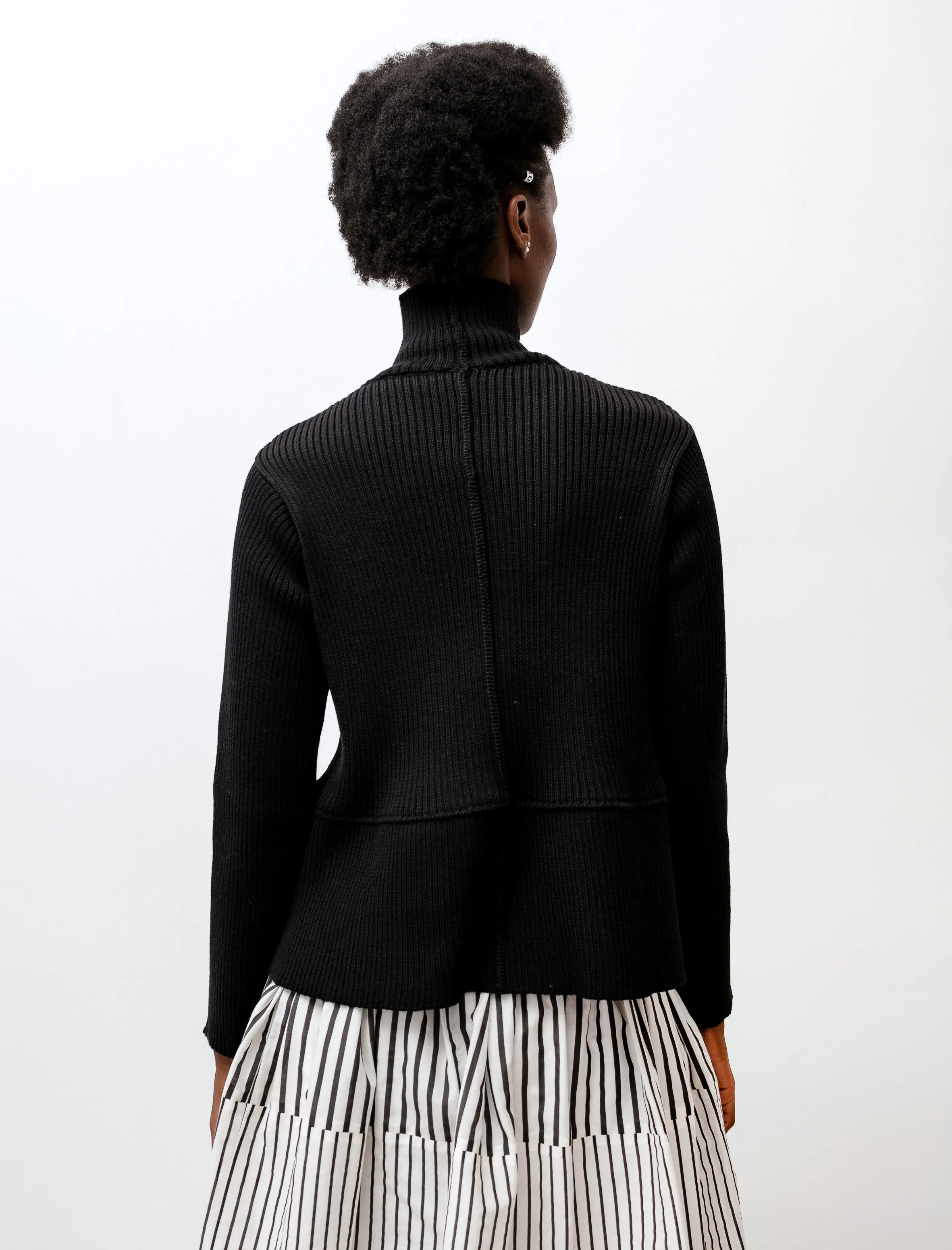 Turtleneck Sweater with Flounce Black sold by SHOP NEIGHBOR product image thumbnail 5