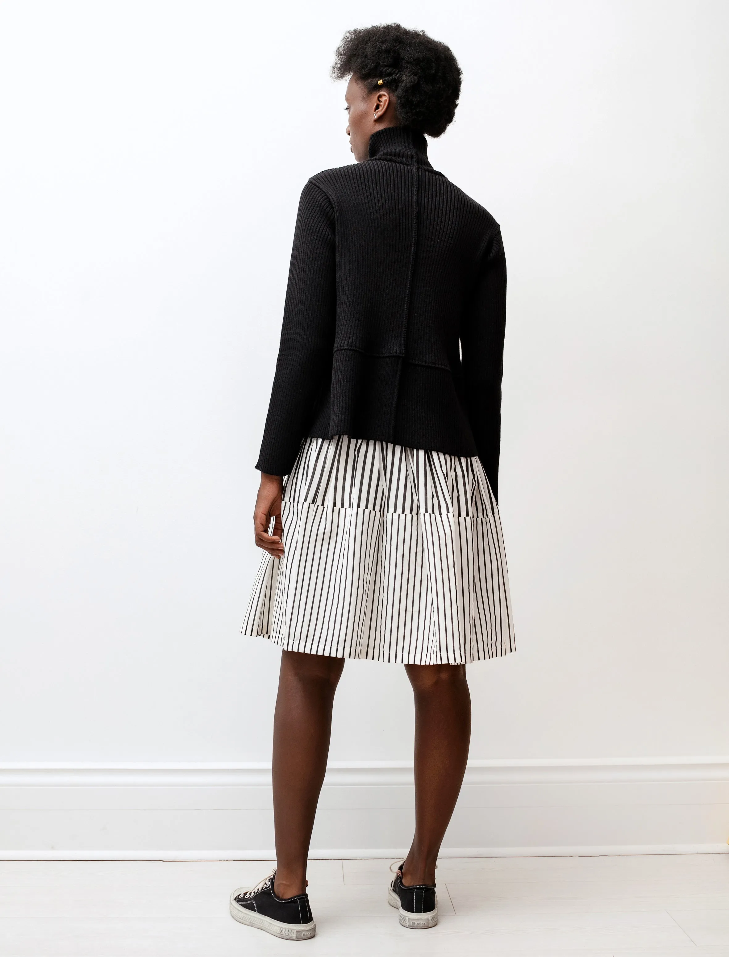 Gathered Skirt Double Stripe Print sold by SHOP NEIGHBOR product image thumbnail 3