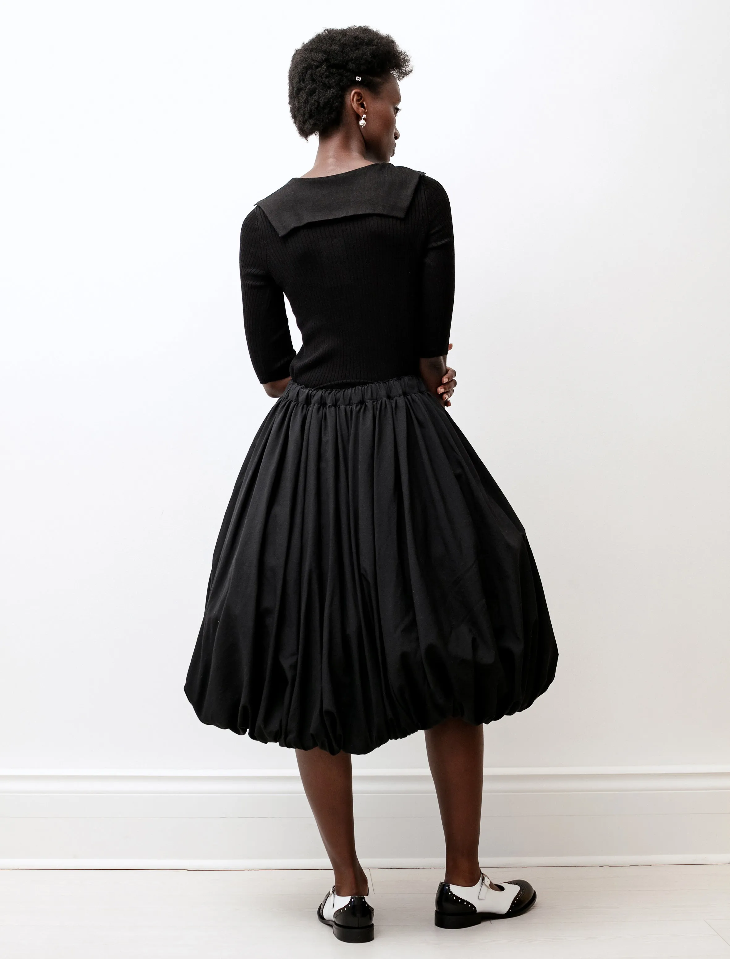 Wool Balloon Hem Skirt Black sold by SHOP NEIGHBOR product image thumbnail 5