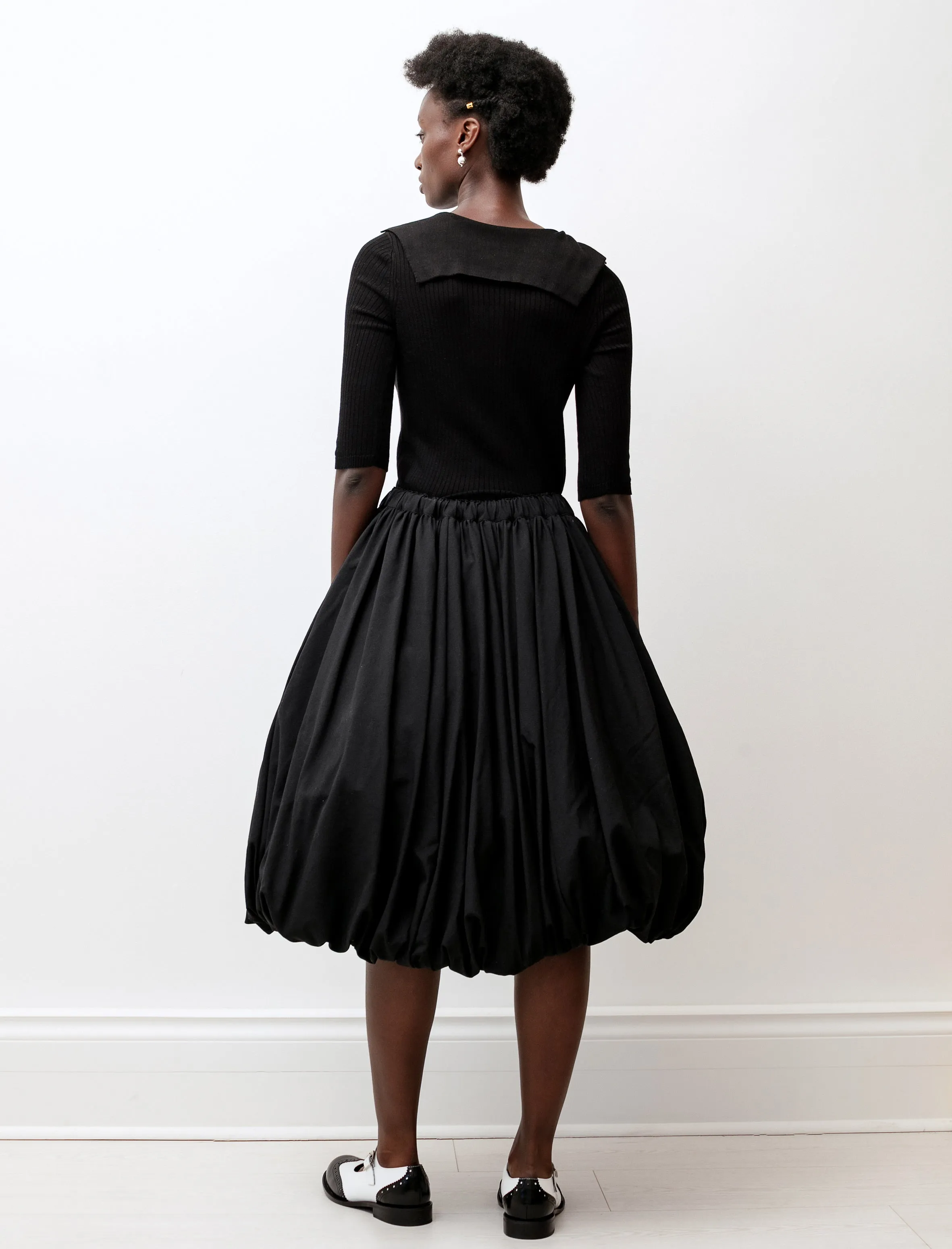 Wool Balloon Hem Skirt Black sold by SHOP NEIGHBOR product image thumbnail 3