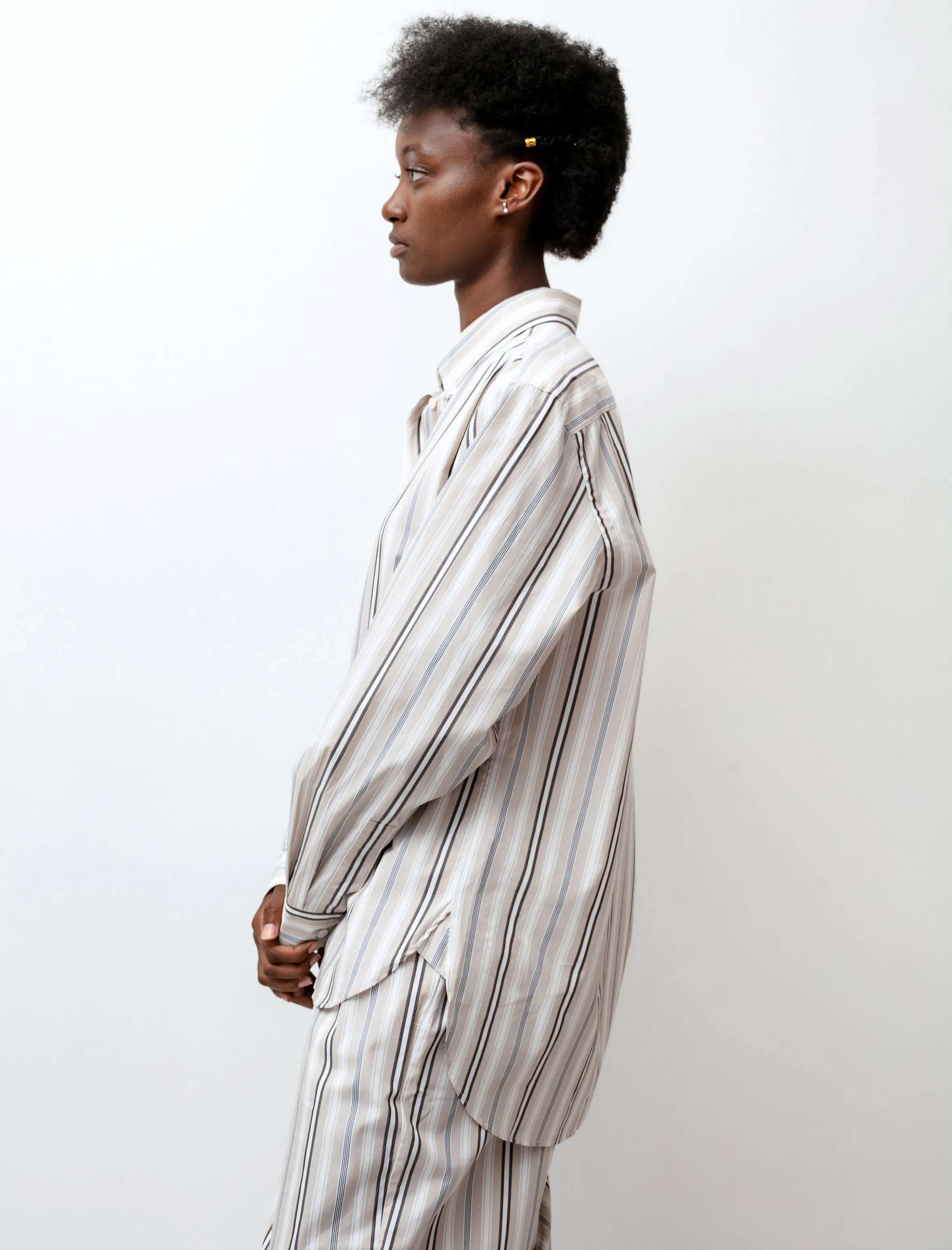 Bissett Shirt Beach Stripe Cocoa/Nude sold by SHOP NEIGHBOR product image thumbnail 2