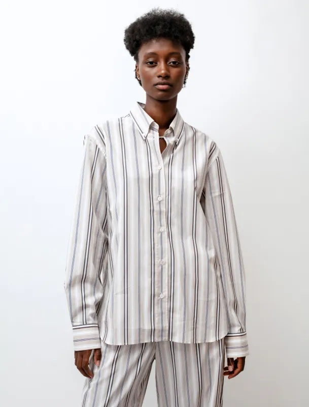 Bissett Shirt Beach Stripe Cocoa/Nude sold by SHOP NEIGHBOR
