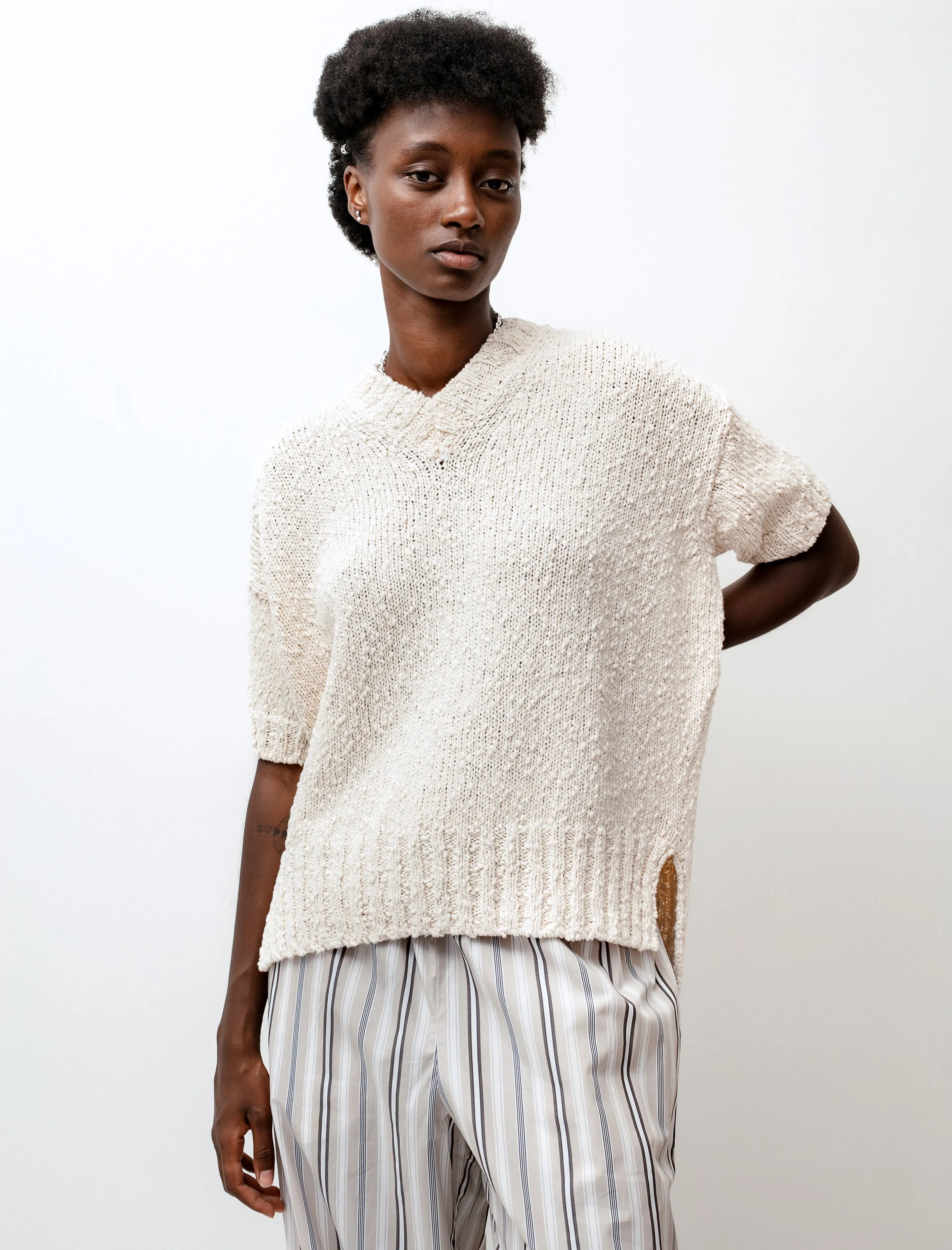 Petalo Knit Top Chalk sold by SHOP NEIGHBOR