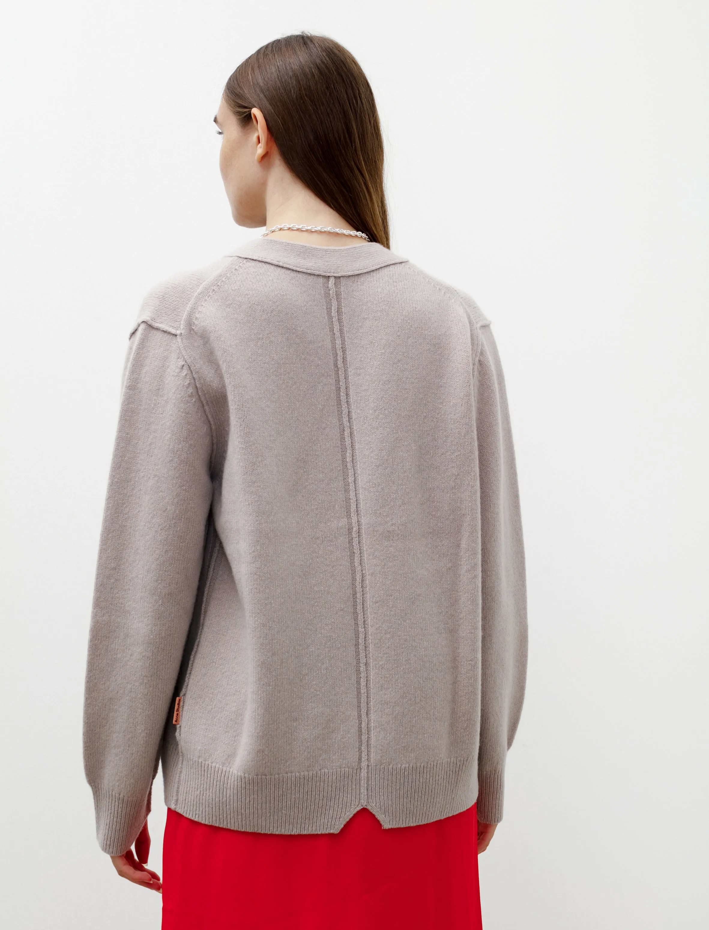 Wool Blend Cardigan Cold Beige sold by SHOP NEIGHBOR product image thumbnail 4