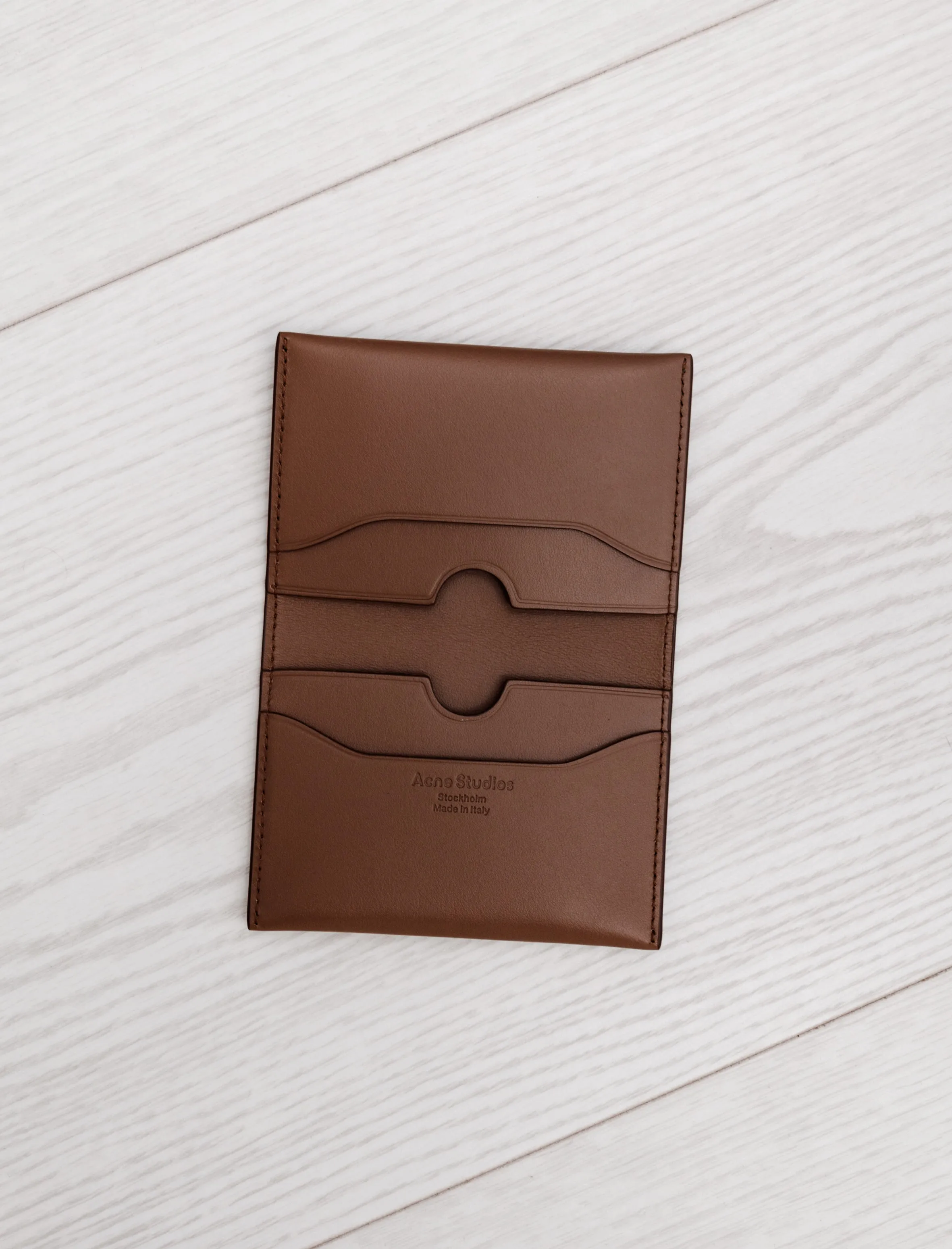 Folded Leather Cardholder Camel Brown sold by SHOP NEIGHBOR product image thumbnail 2