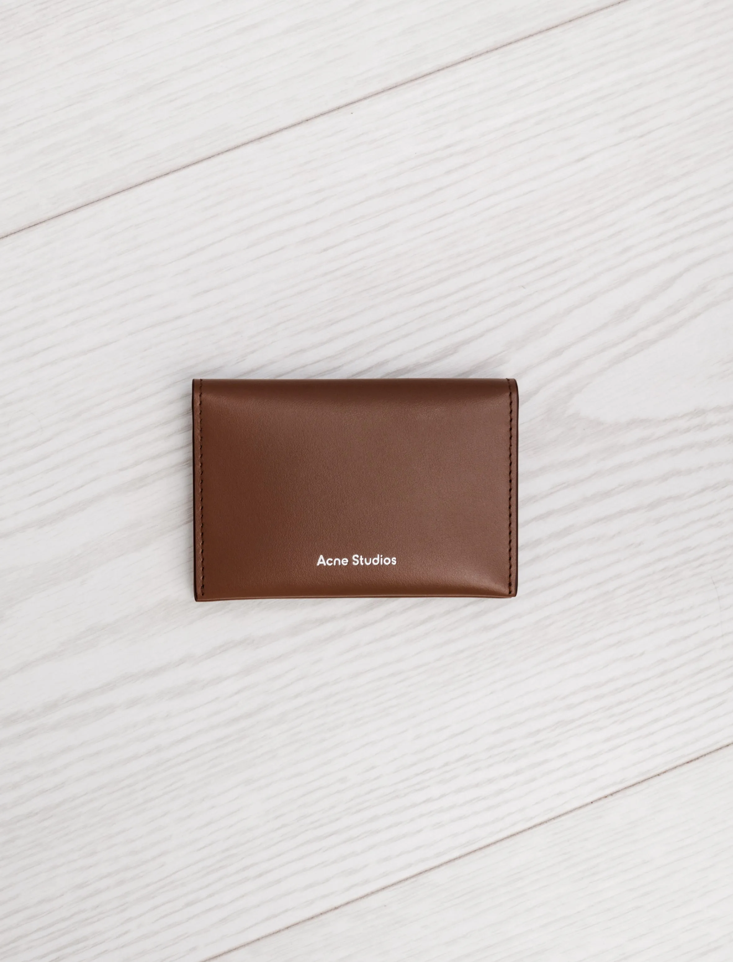 Folded Leather Cardholder Camel Brown sold by SHOP NEIGHBOR