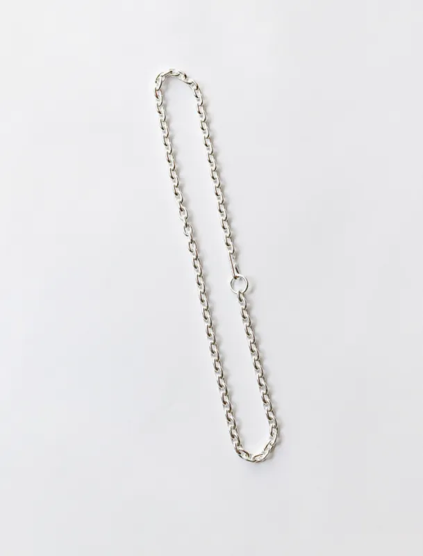 Standard Necklace Thin Polished Silver Long sold by SHOP NEIGHBOR