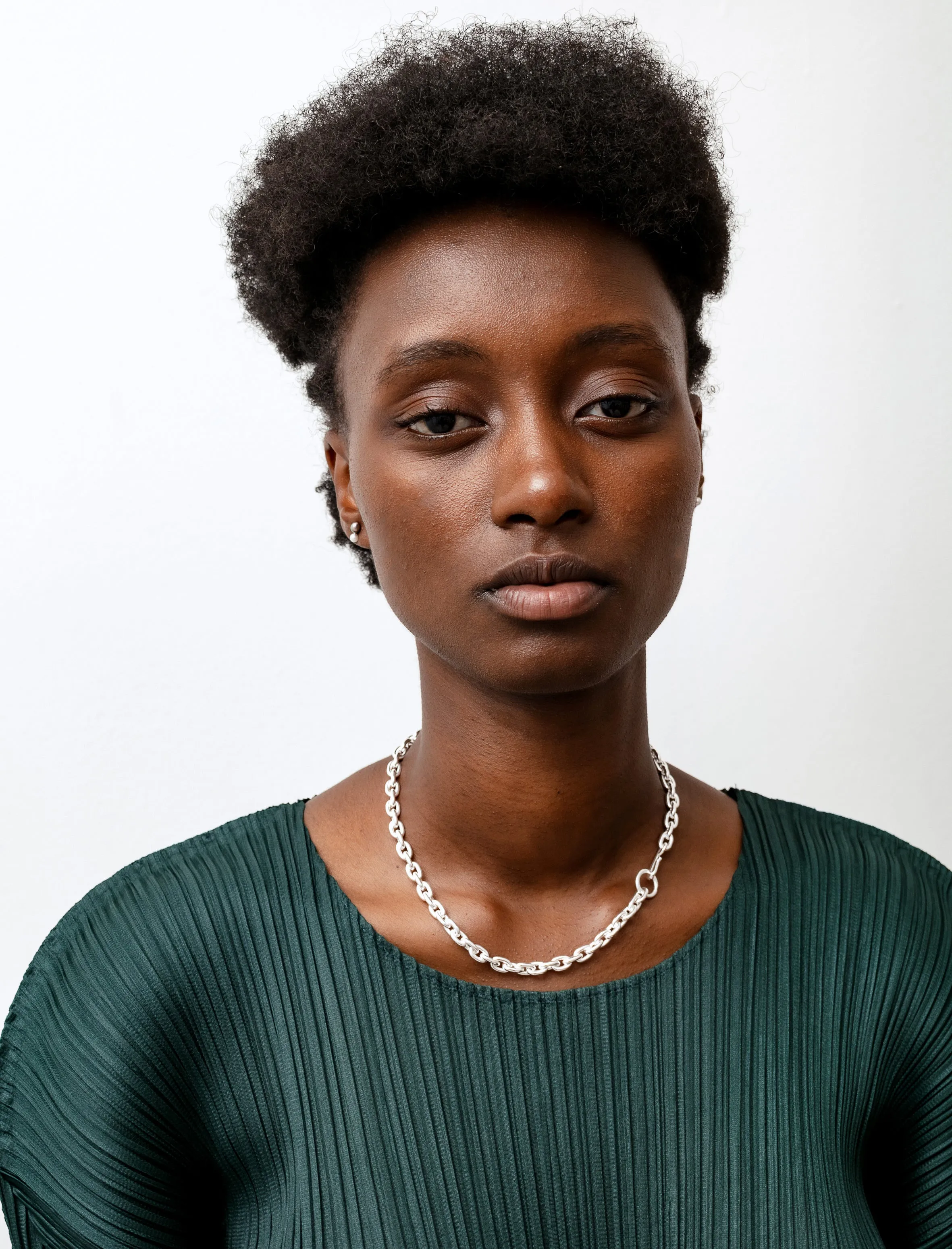 Standard Necklace Thin Polished Silver Short sold by SHOP NEIGHBOR product image thumbnail 2