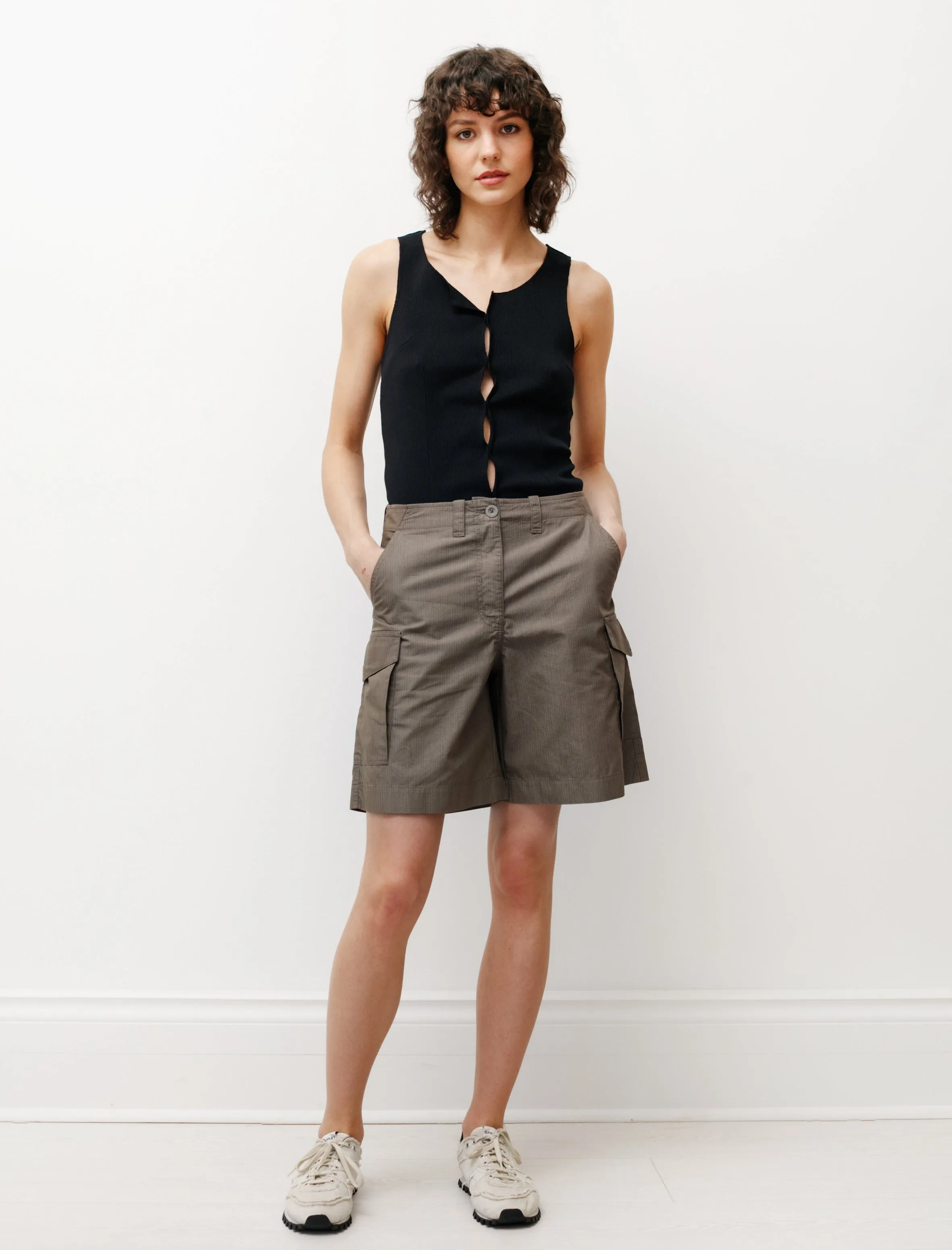 Parachute Shorts Army Green Cotton Ripstop sold by SHOP NEIGHBOR