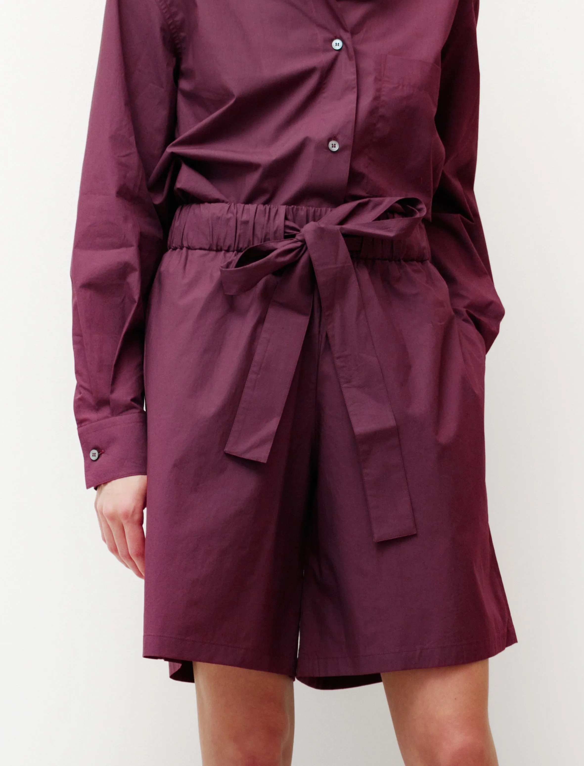 Mai Cotton Shorts Oxblood sold by SHOP NEIGHBOR product image thumbnail 3