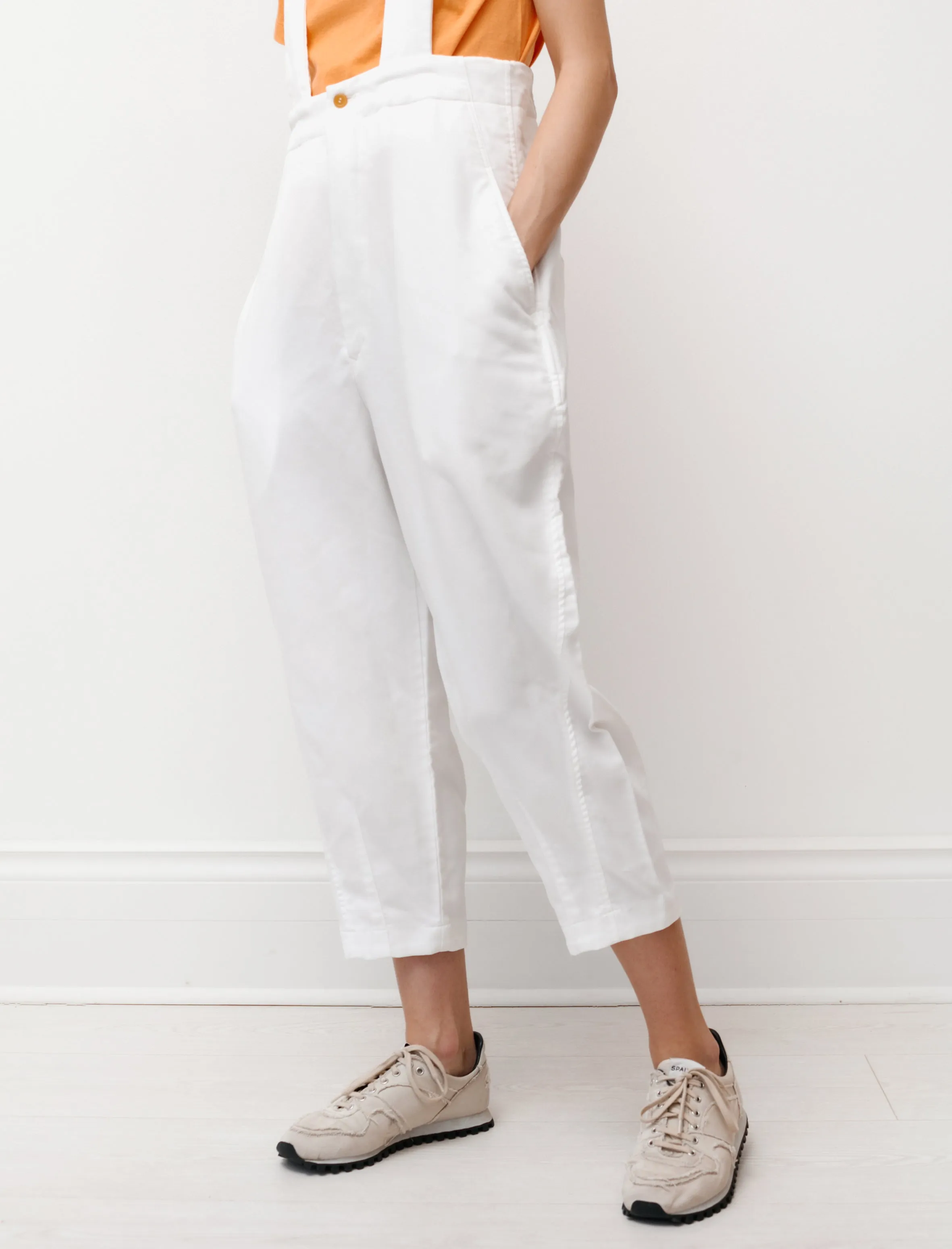 Suspender Trousers Poly Twill White sold by SHOP NEIGHBOR product image thumbnail 2