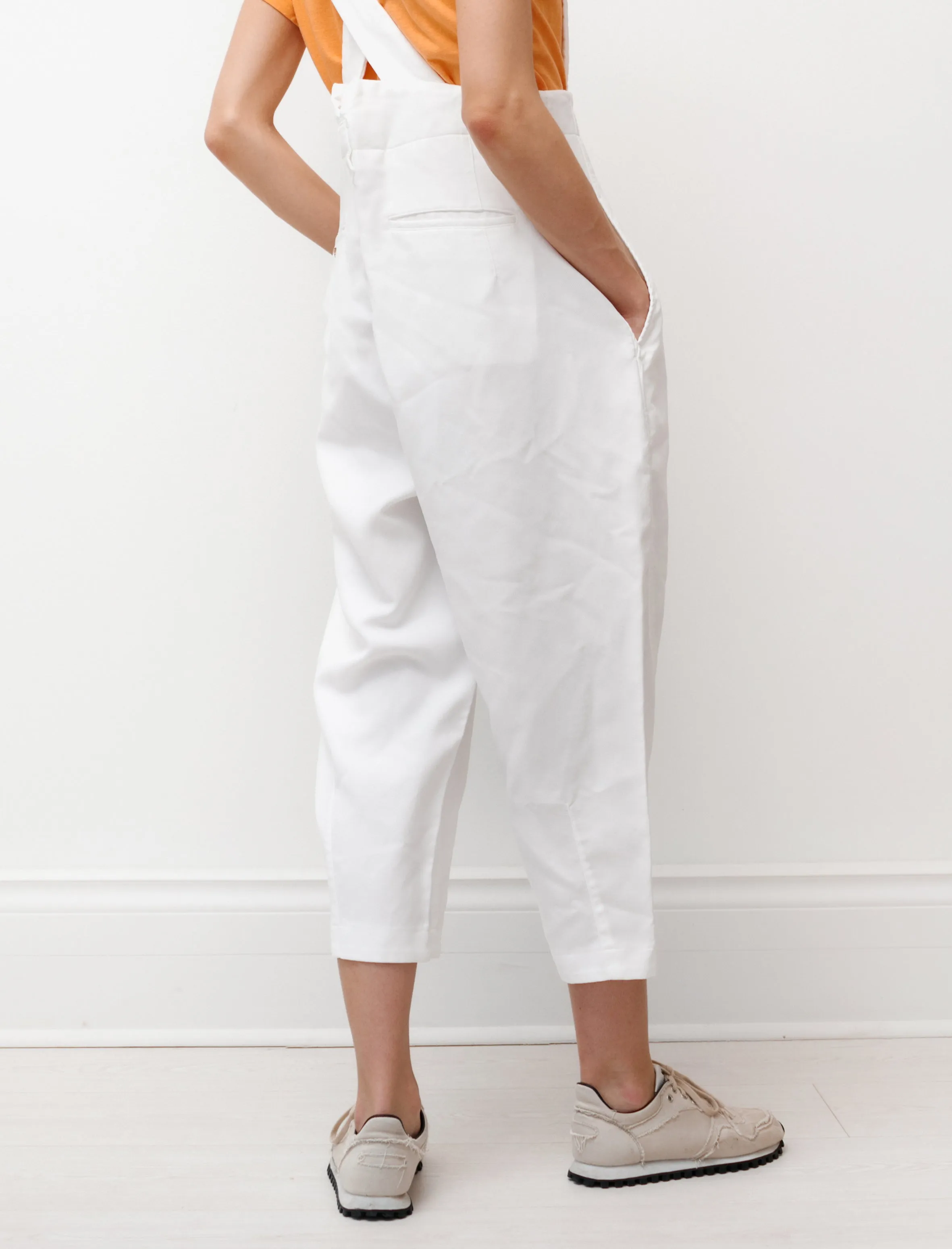 Suspender Trousers Poly Twill White sold by SHOP NEIGHBOR product image thumbnail 5