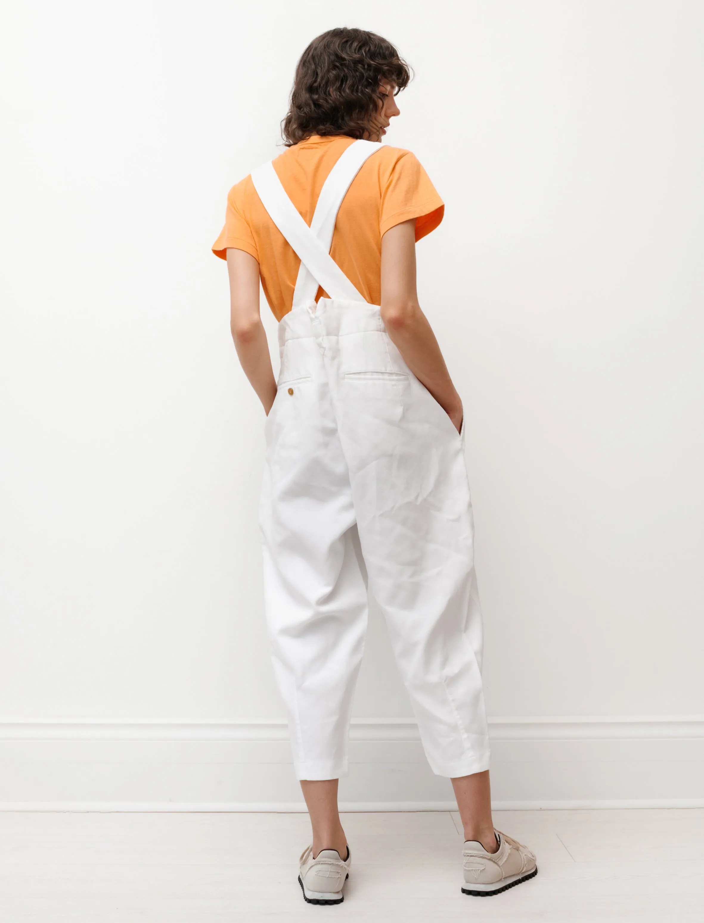 Suspender Trousers Poly Twill White sold by SHOP NEIGHBOR product image thumbnail 4