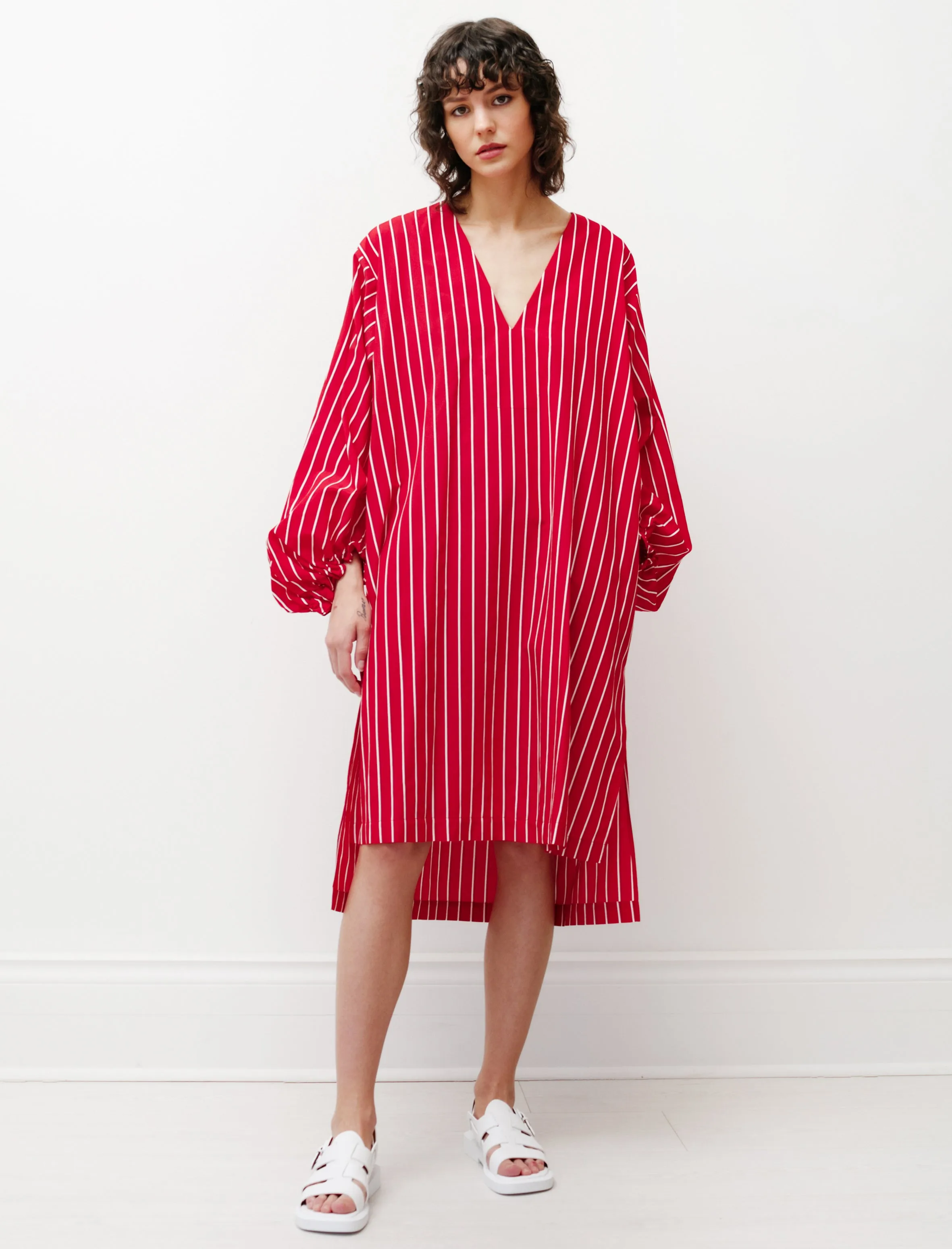Caftan Dress Red/White sold by SHOP NEIGHBOR product image thumbnail 5