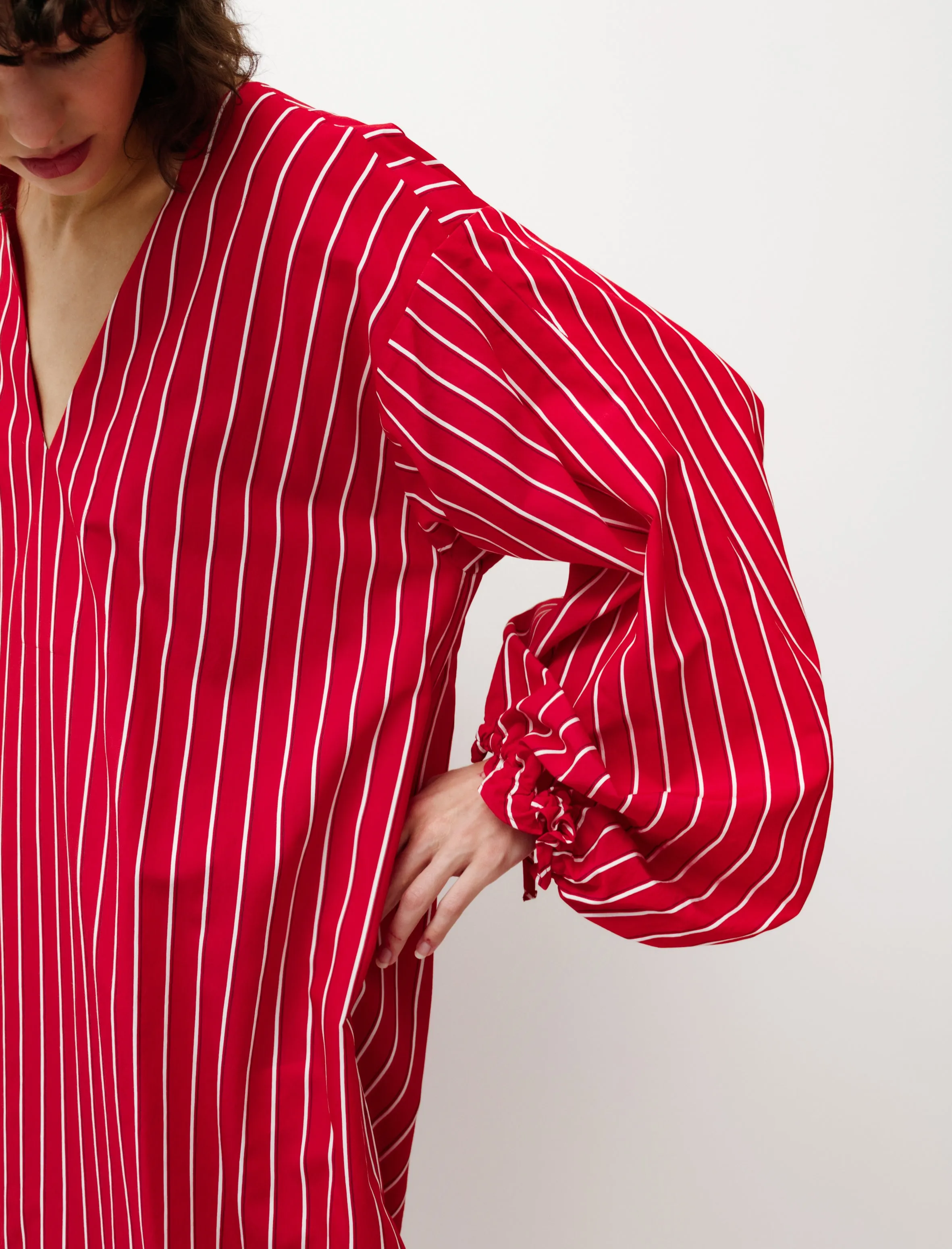 Caftan Dress Red/White sold by SHOP NEIGHBOR product image thumbnail 3