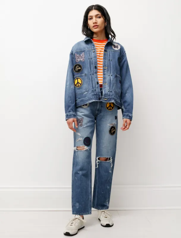 Assorted Patches Jean Jacket sold by SHOP NEIGHBOR