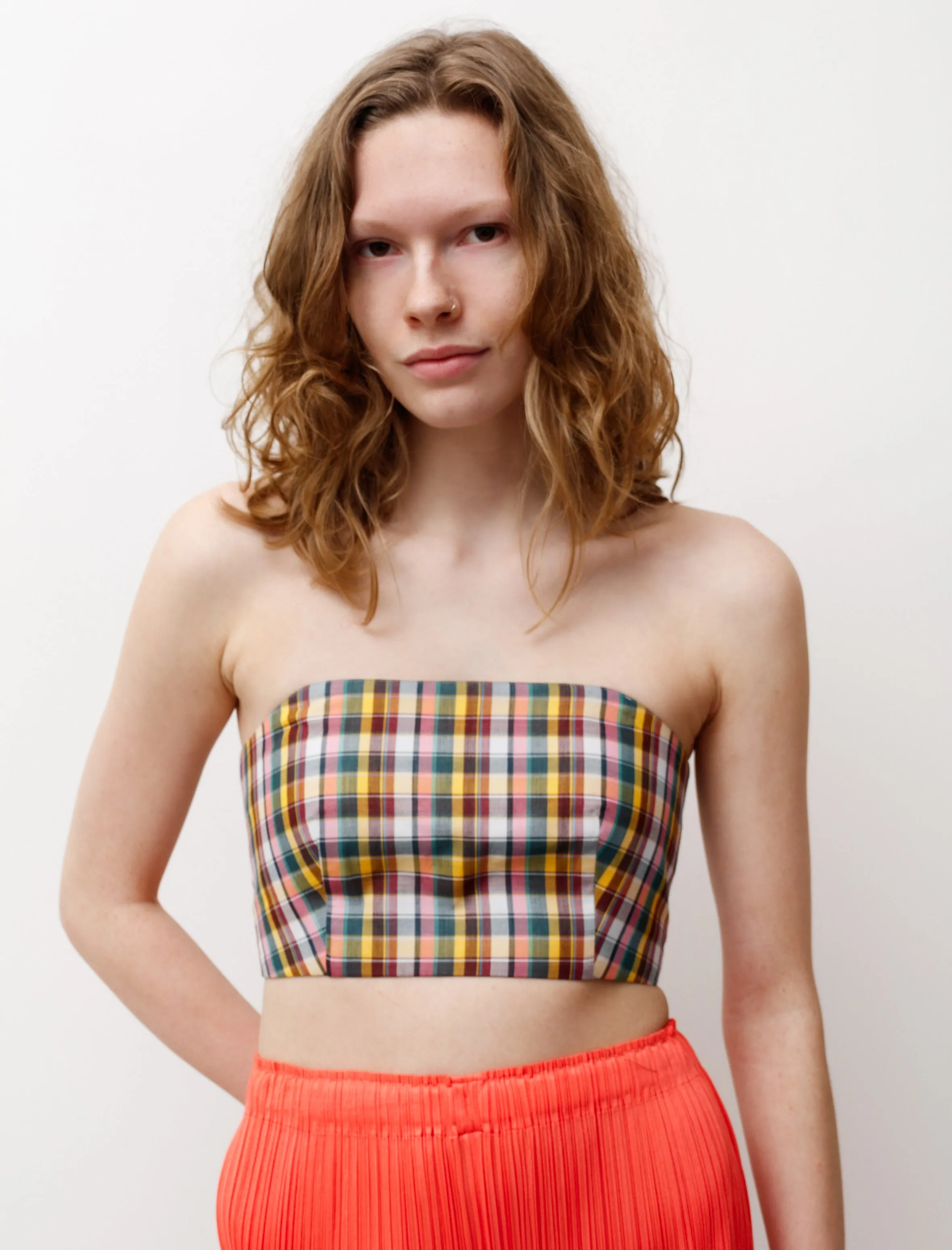 Giza Light Weight Double-Cloth Bandeau Madras Check sold by SHOP NEIGHBOR product image thumbnail 2