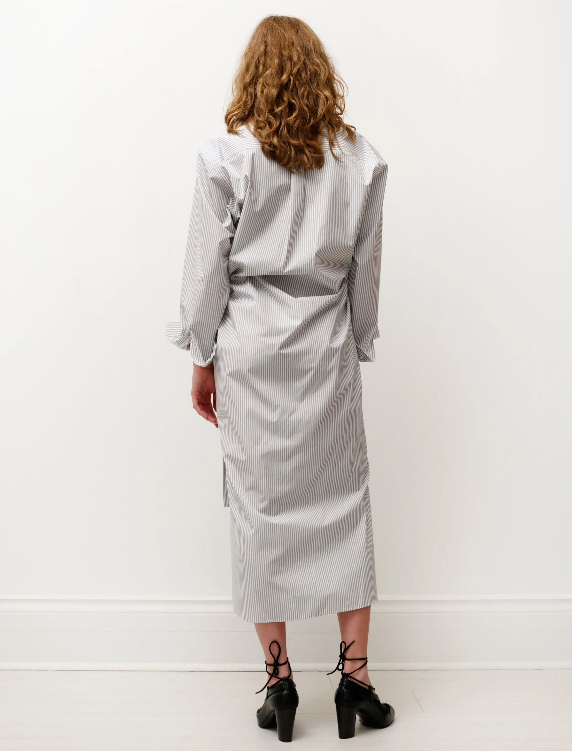 Tilted Shirtdress Striped White/Black sold by SHOP NEIGHBOR product image thumbnail 5