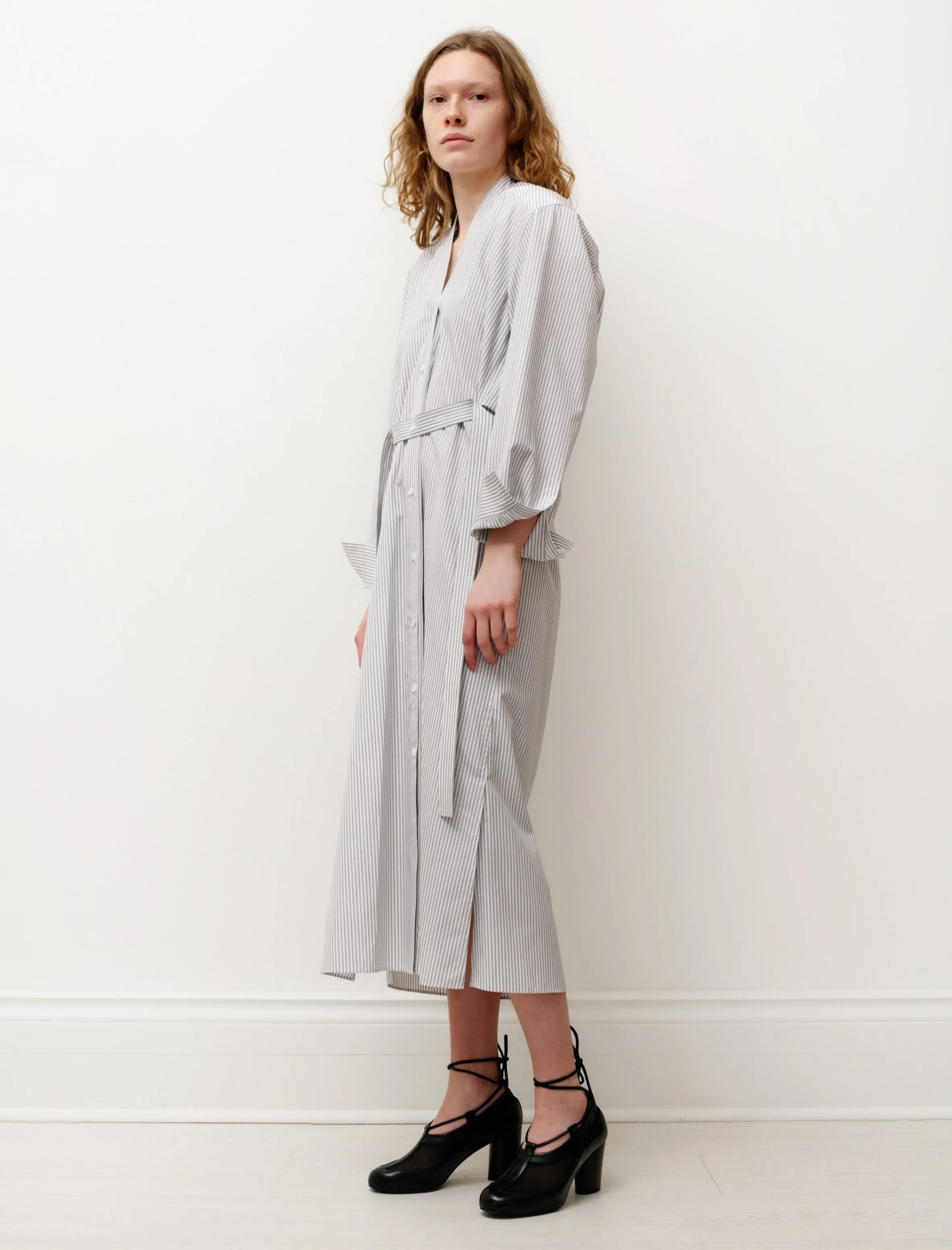 Tilted Shirtdress Striped White/Black sold by SHOP NEIGHBOR product image thumbnail 2