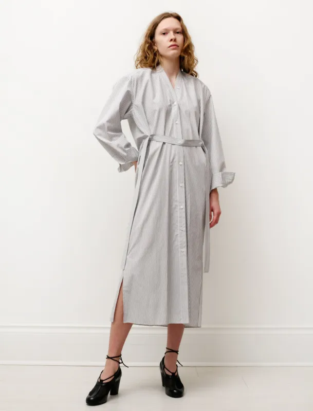 Tilted Shirtdress Striped White/Black sold by SHOP NEIGHBOR