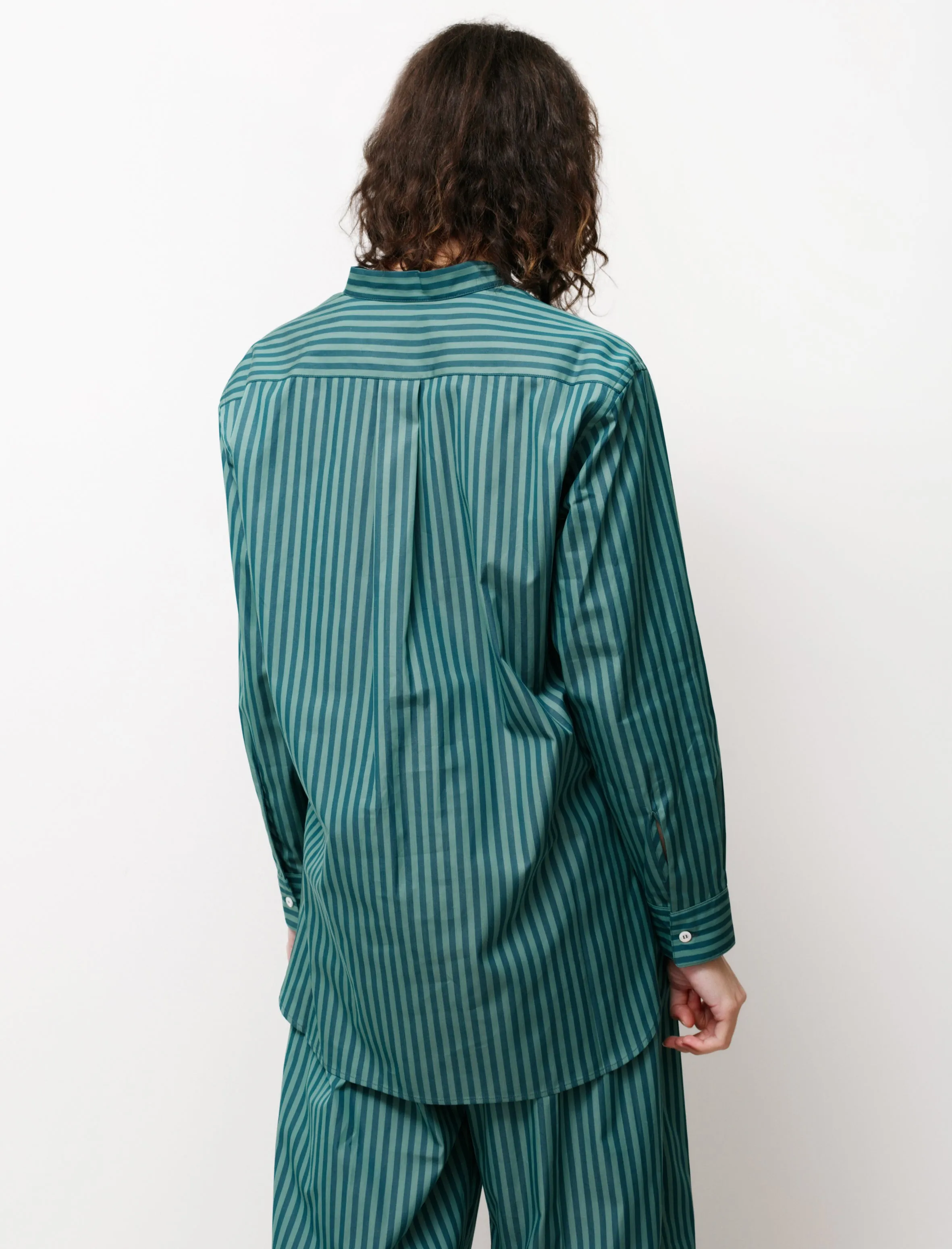 Mao Shirt Green Stripes sold by SHOP NEIGHBOR product image thumbnail 4
