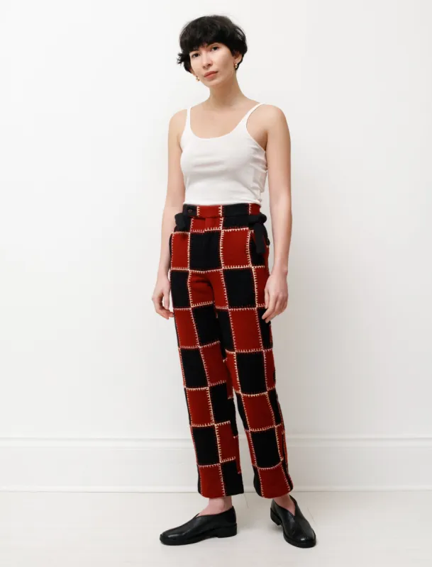 Blanket Stitch Quilt Trousers sold by SHOP NEIGHBOR