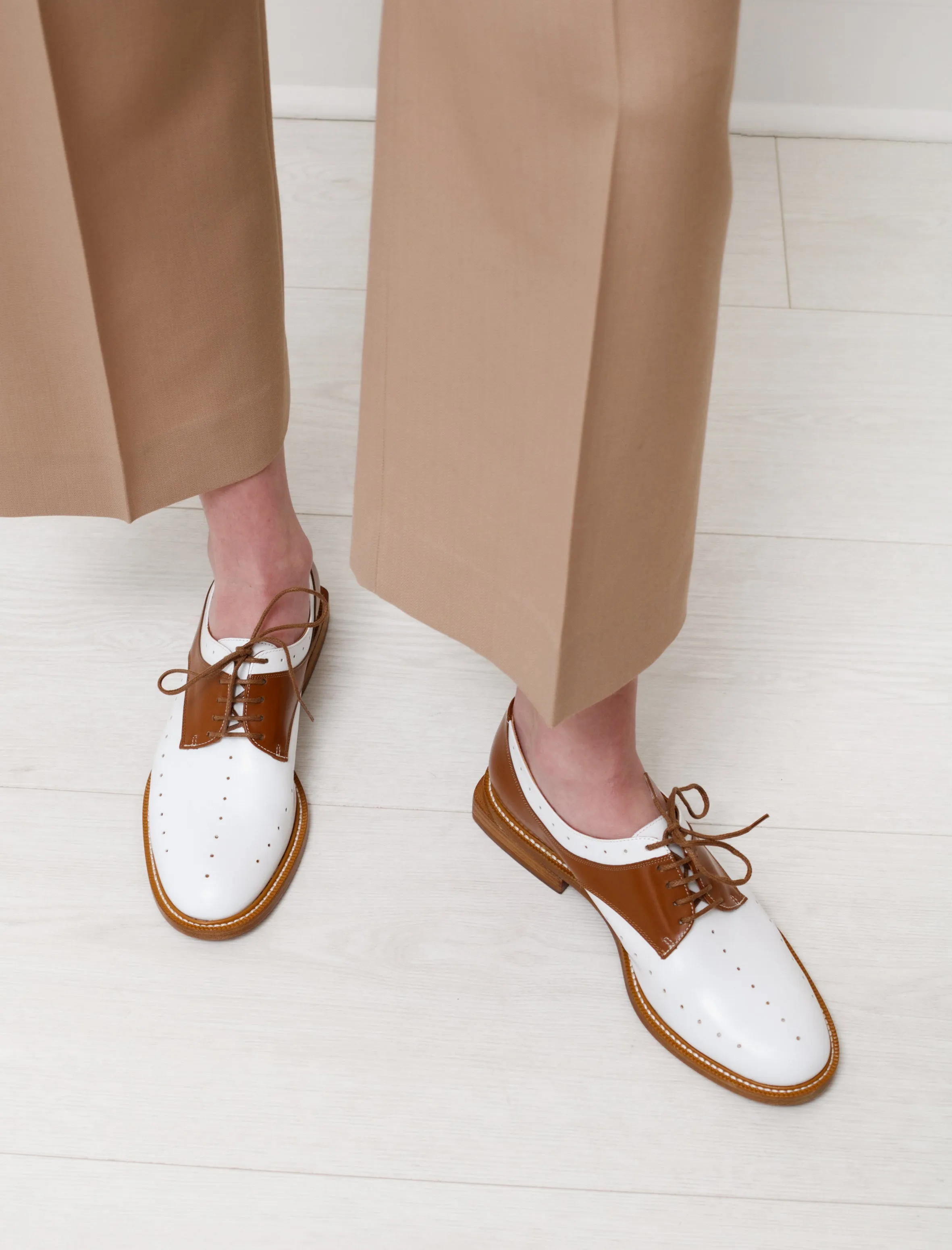 Roxie Saddle Shoe White/Wood sold by SHOP NEIGHBOR product image thumbnail 2