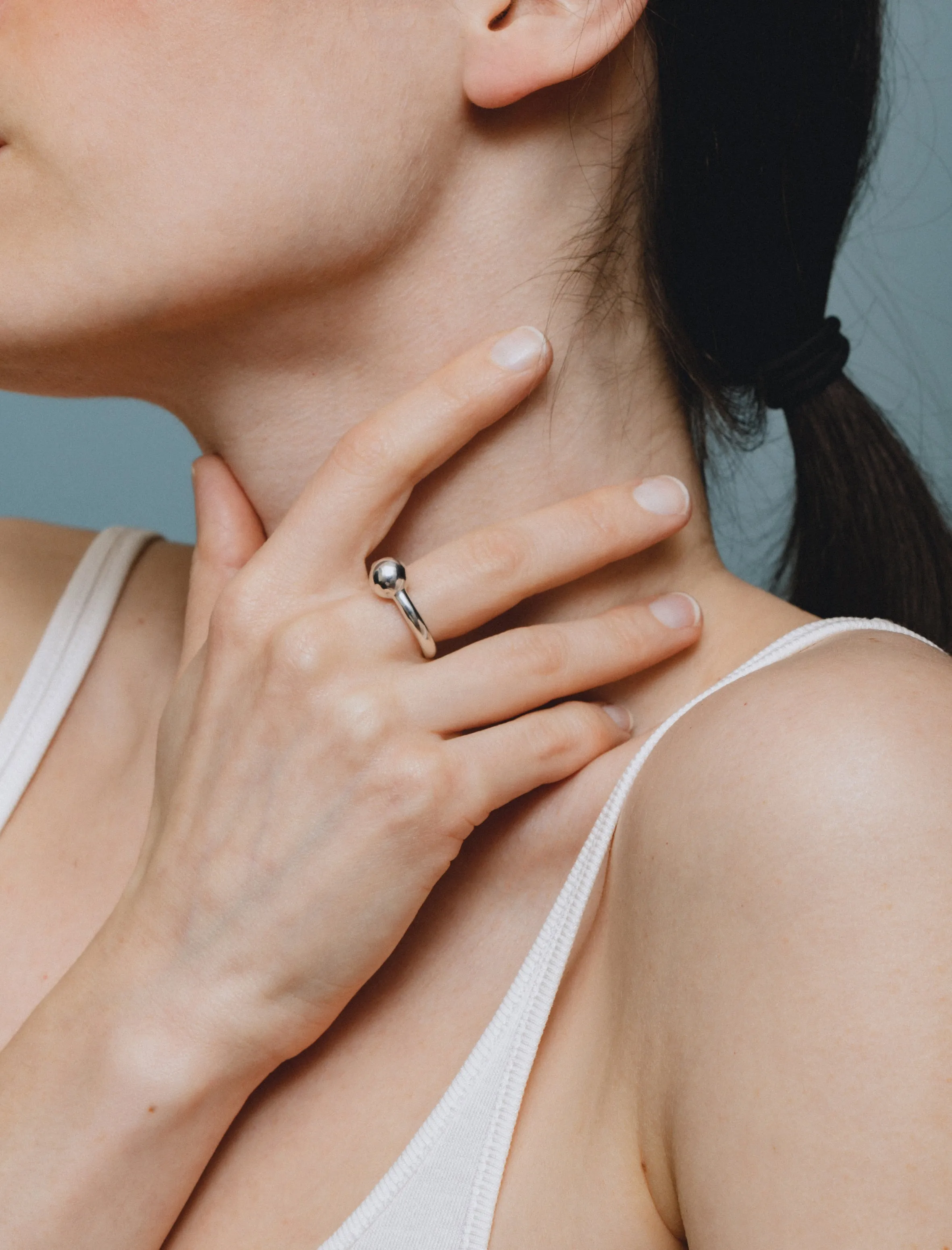 Pearl Ring Polished Silver sold by SHOP NEIGHBOR product image thumbnail 4