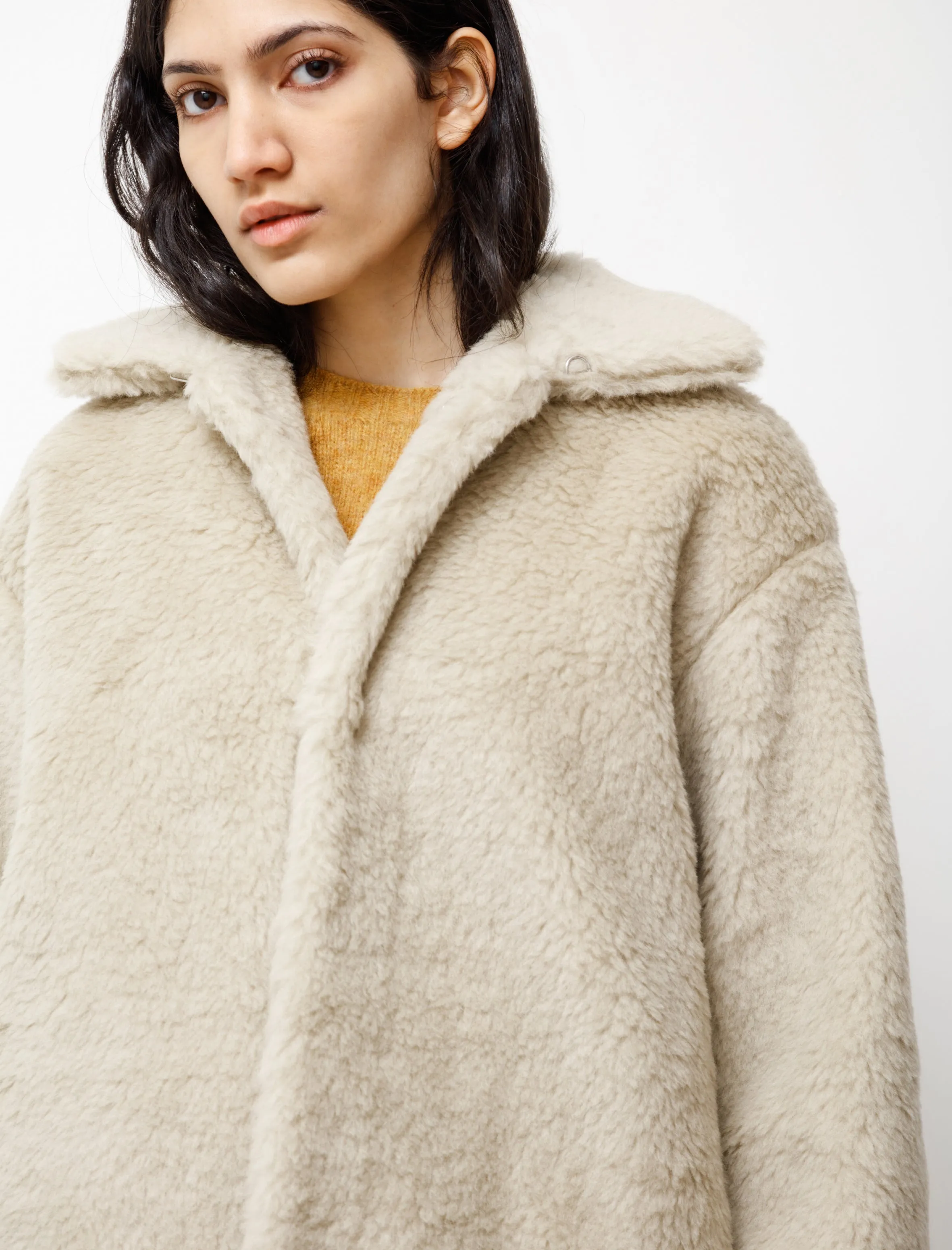 Shetland Wool Boa Blouson Lime Beige sold by SHOP NEIGHBOR product image thumbnail 3