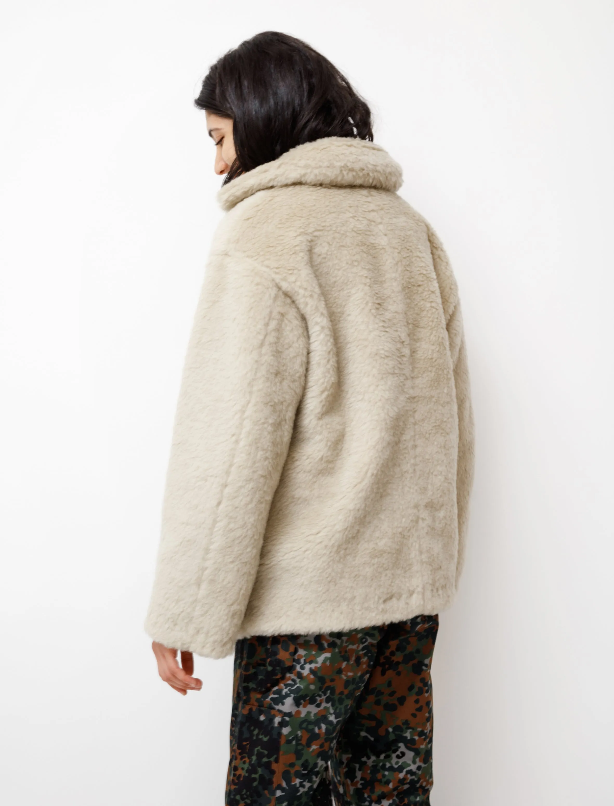 Shetland Wool Boa Blouson Lime Beige sold by SHOP NEIGHBOR product image thumbnail 4