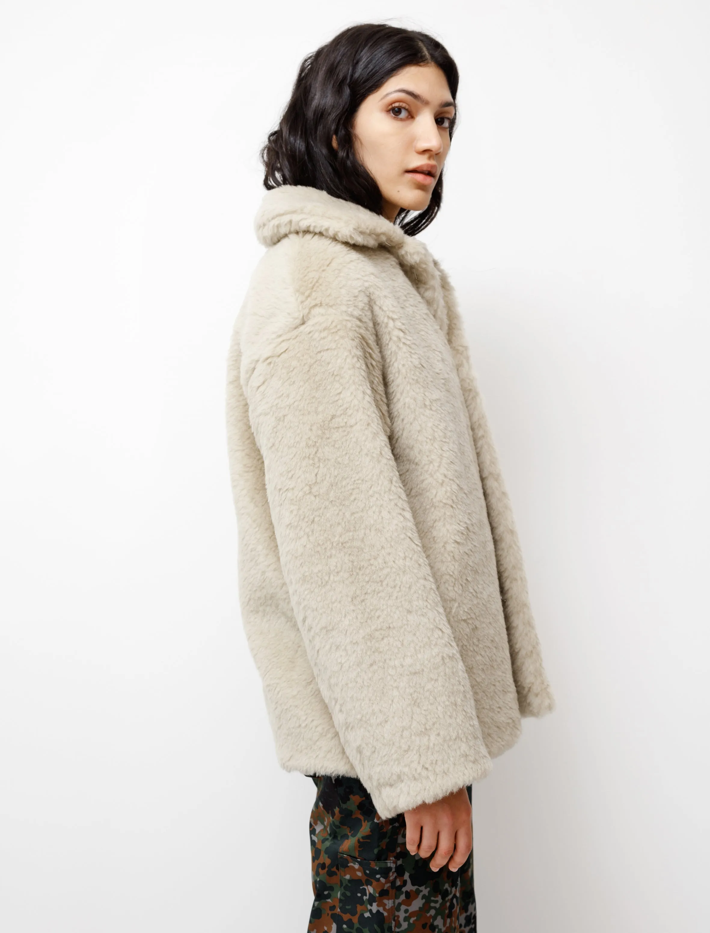 Shetland Wool Boa Blouson Lime Beige sold by SHOP NEIGHBOR product image thumbnail 5