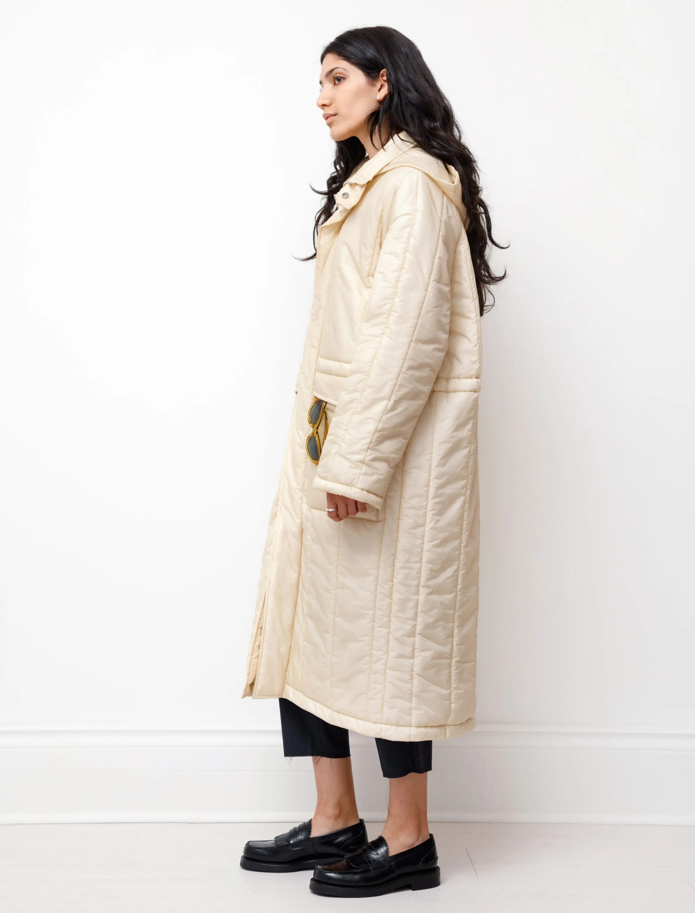 Super Light Airy Nylon Padded Coat Ivory sold by SHOP NEIGHBOR product image thumbnail 2
