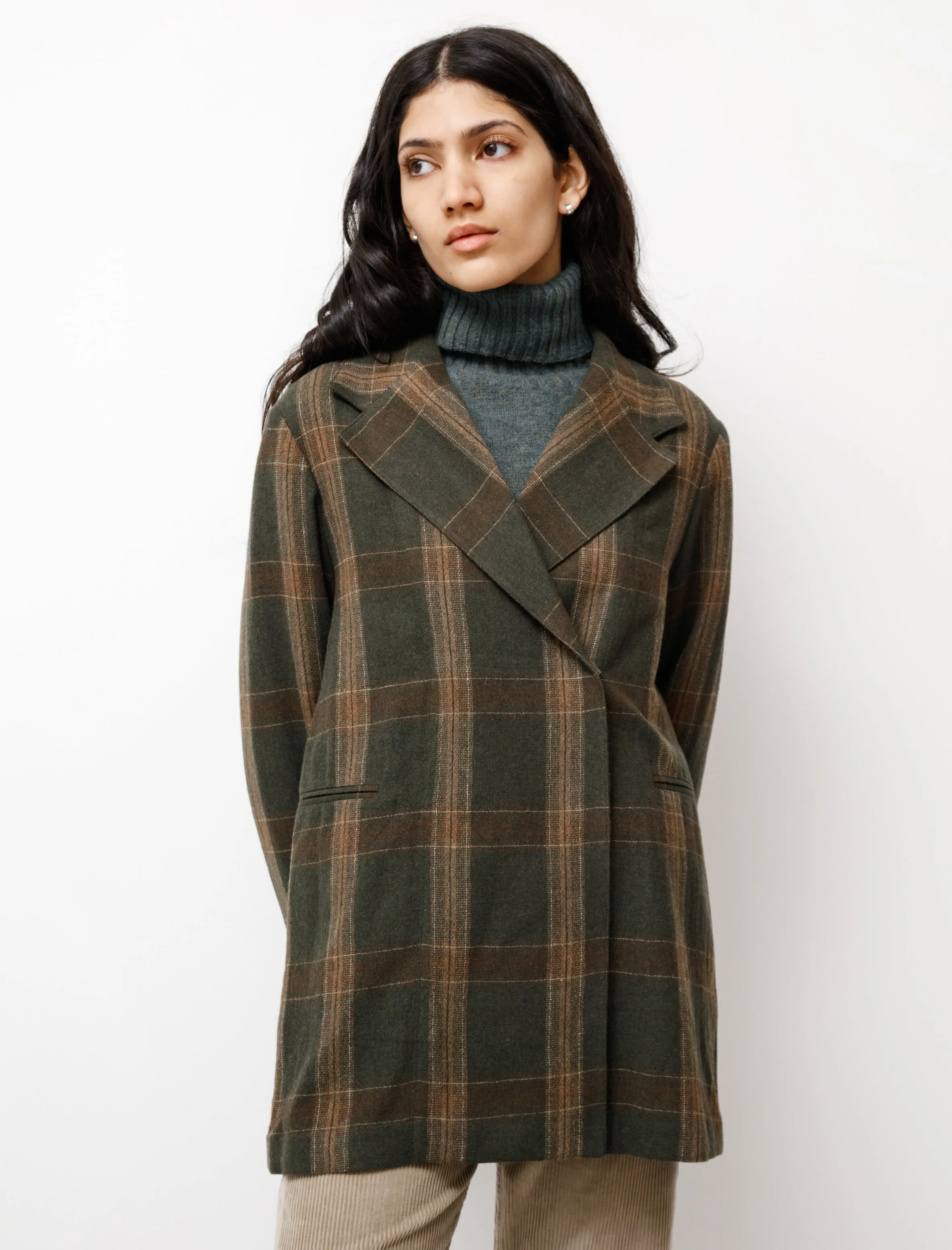 Overlap Blazer Green Columbia Check sold by SHOP NEIGHBOR product image thumbnail 2
