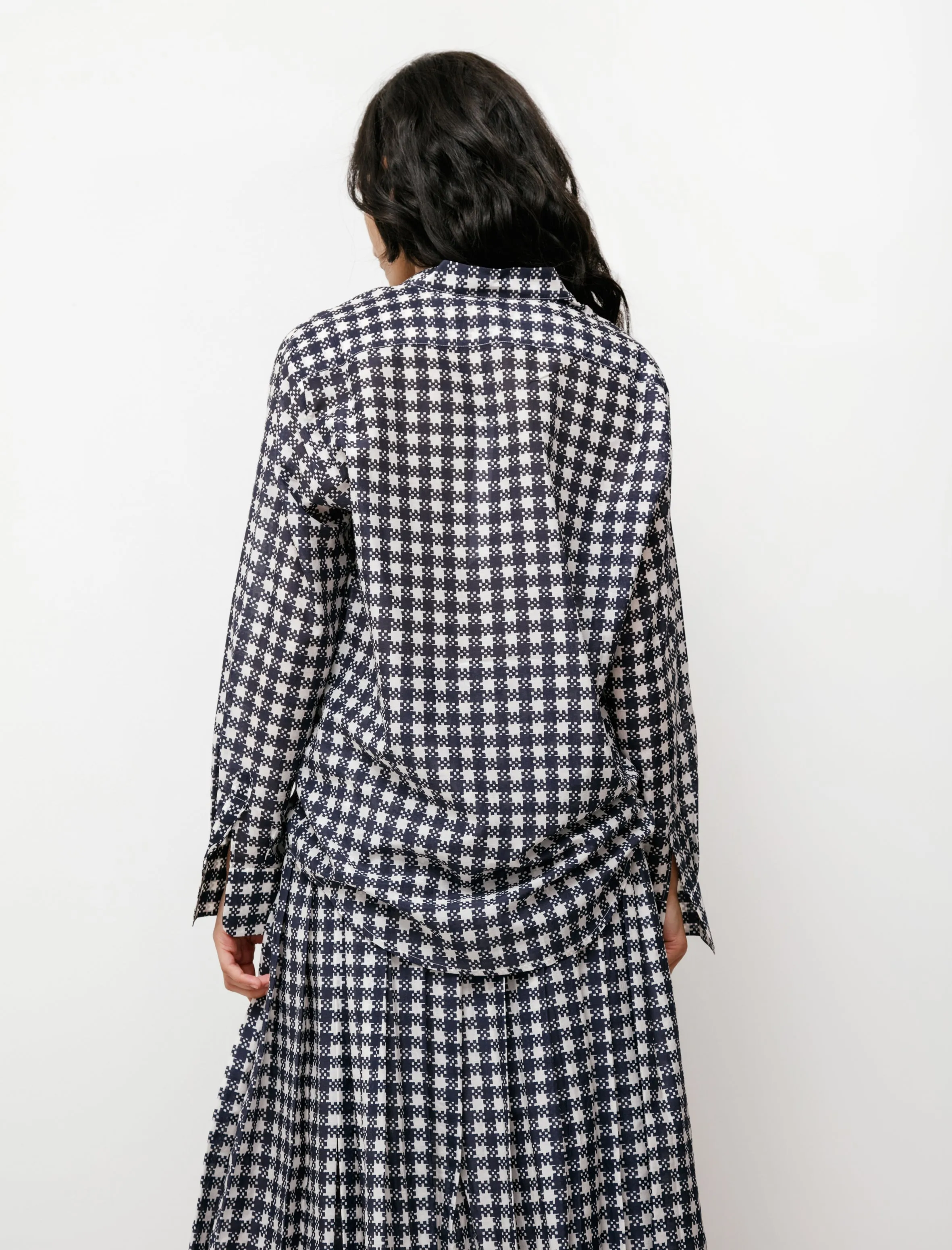 Oversize Shirt Blue Check sold by SHOP NEIGHBOR product image thumbnail 4
