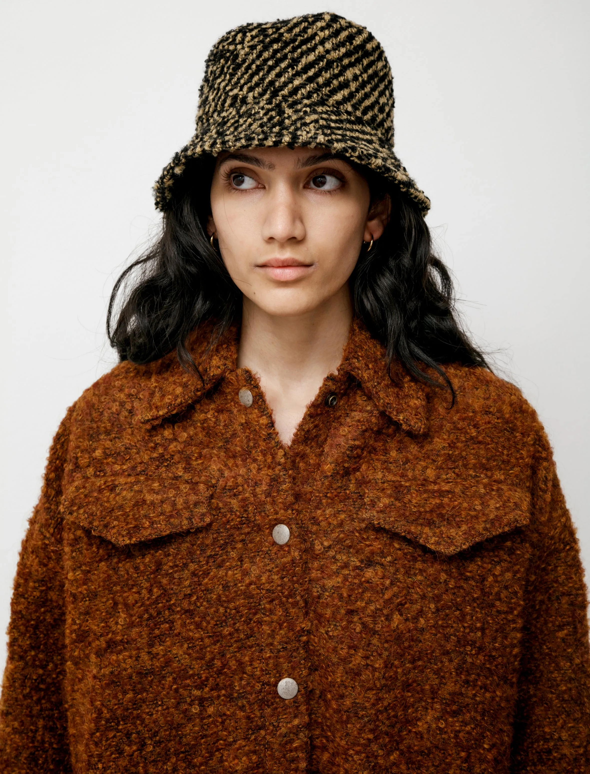 Fluffy Alpaca Oversized Jacket Rust sold by SHOP NEIGHBOR product image thumbnail 4