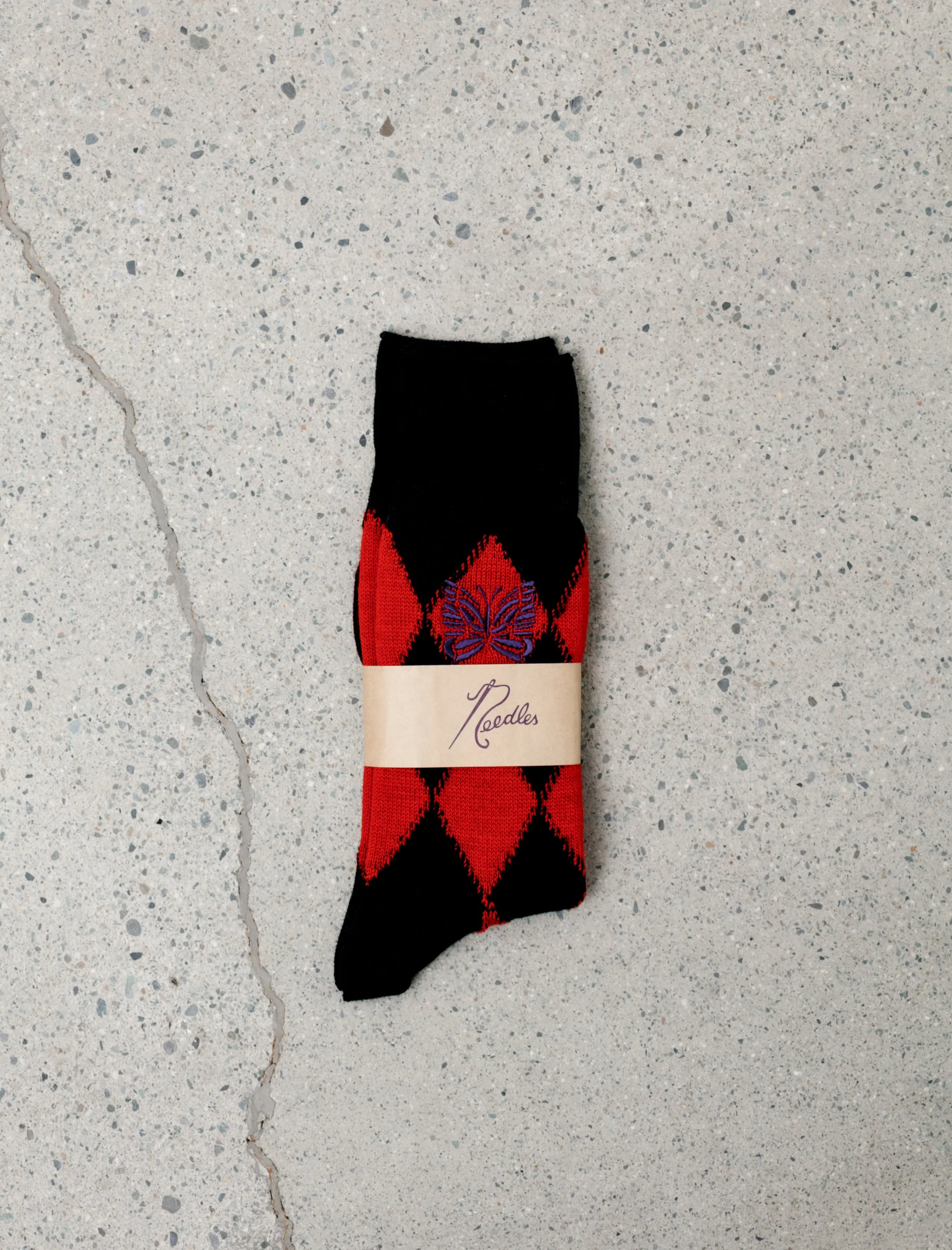 Merino Wool Argyle Socks Red sold by SHOP NEIGHBOR