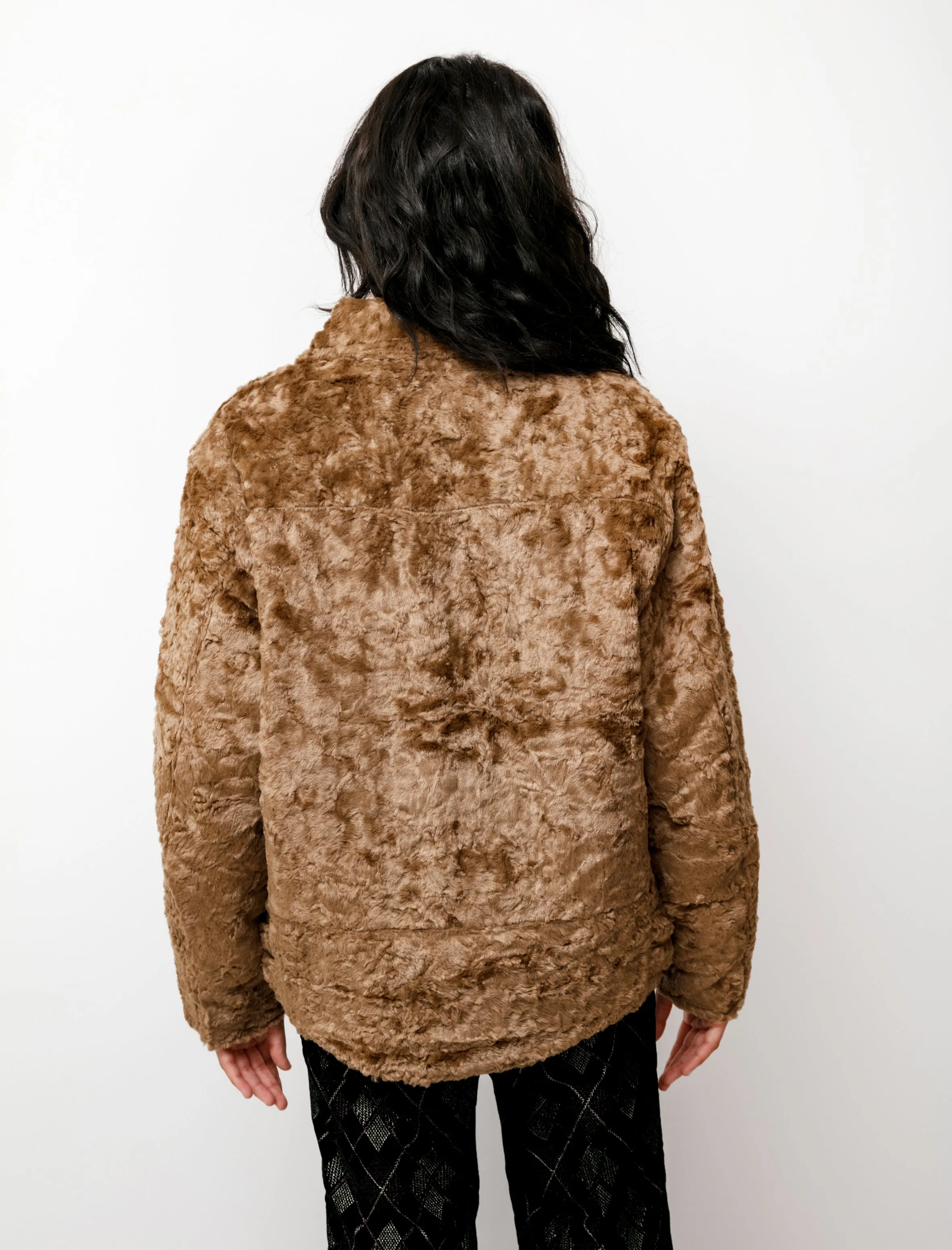Double Riders Faux Fur Jacket Caramel sold by SHOP NEIGHBOR product image thumbnail 4