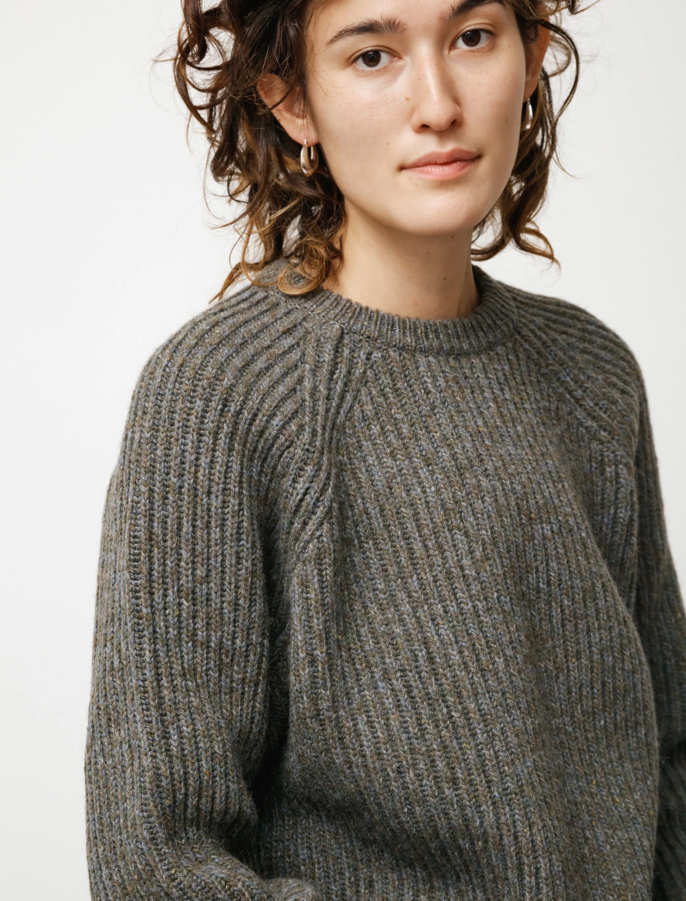 Camelhair Raglan Sweater Blue/Green sold by SHOP NEIGHBOR product image thumbnail 2