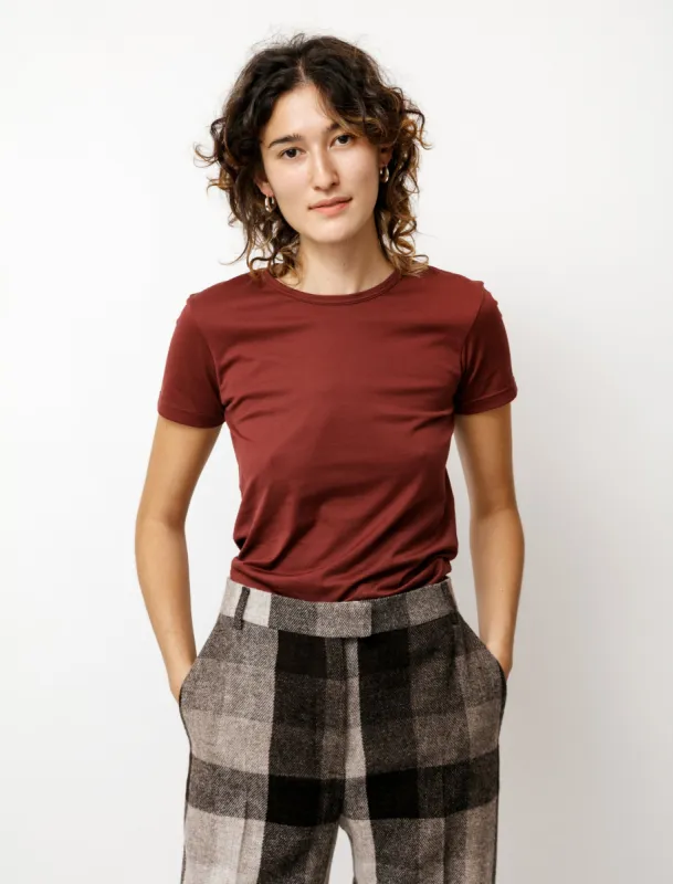 Crew Neck T-Shirt Oxblood sold by SHOP NEIGHBOR