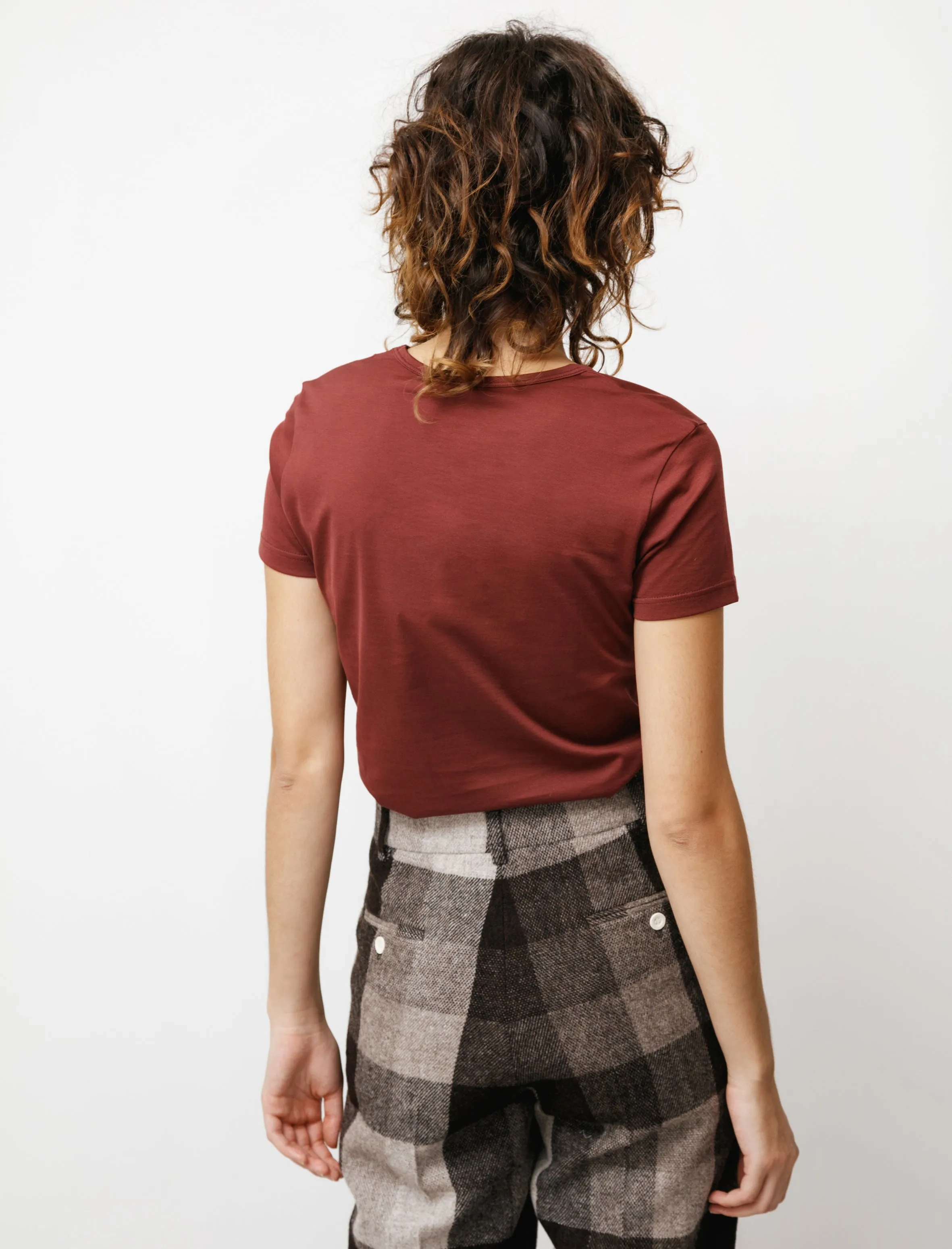 Crew Neck T-Shirt Oxblood sold by SHOP NEIGHBOR product image thumbnail 4