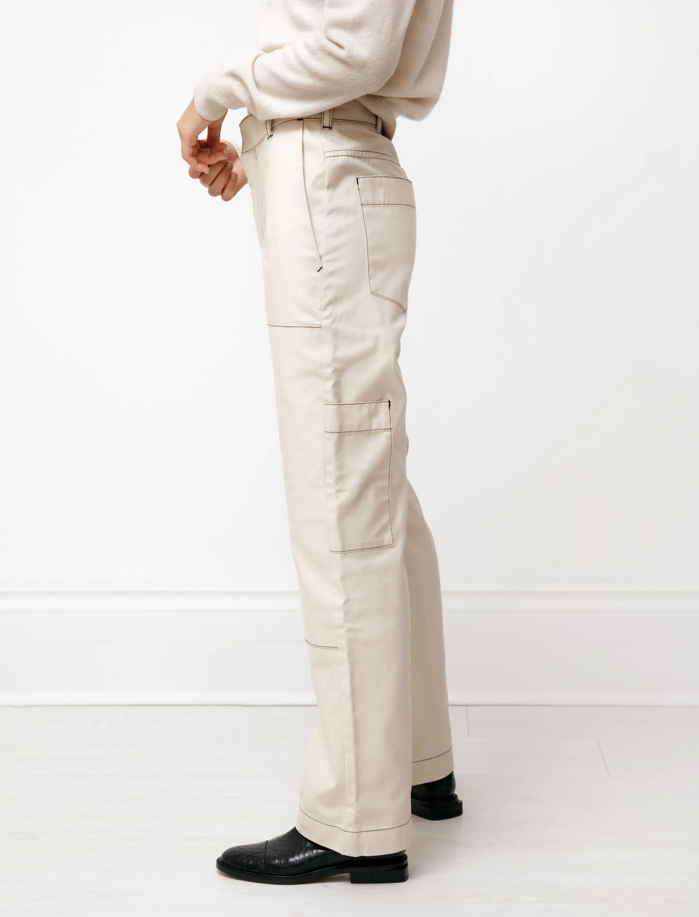 Thanks Painter Pant Cream sold by SHOP NEIGHBOR product image thumbnail 4