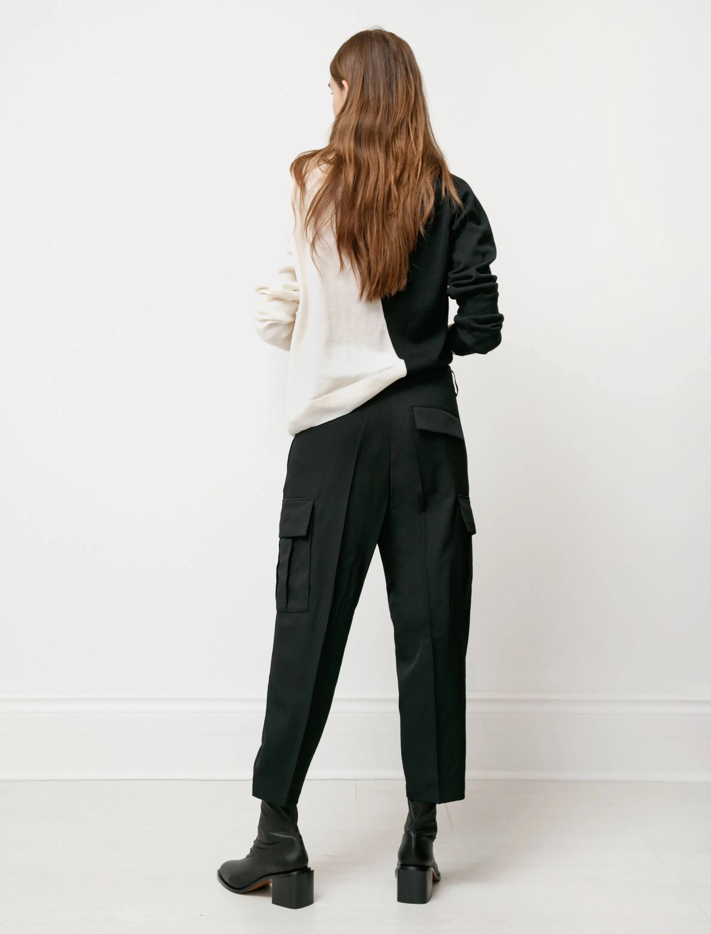 Gabardine Cargo Pants Black sold by SHOP NEIGHBOR product image thumbnail 2