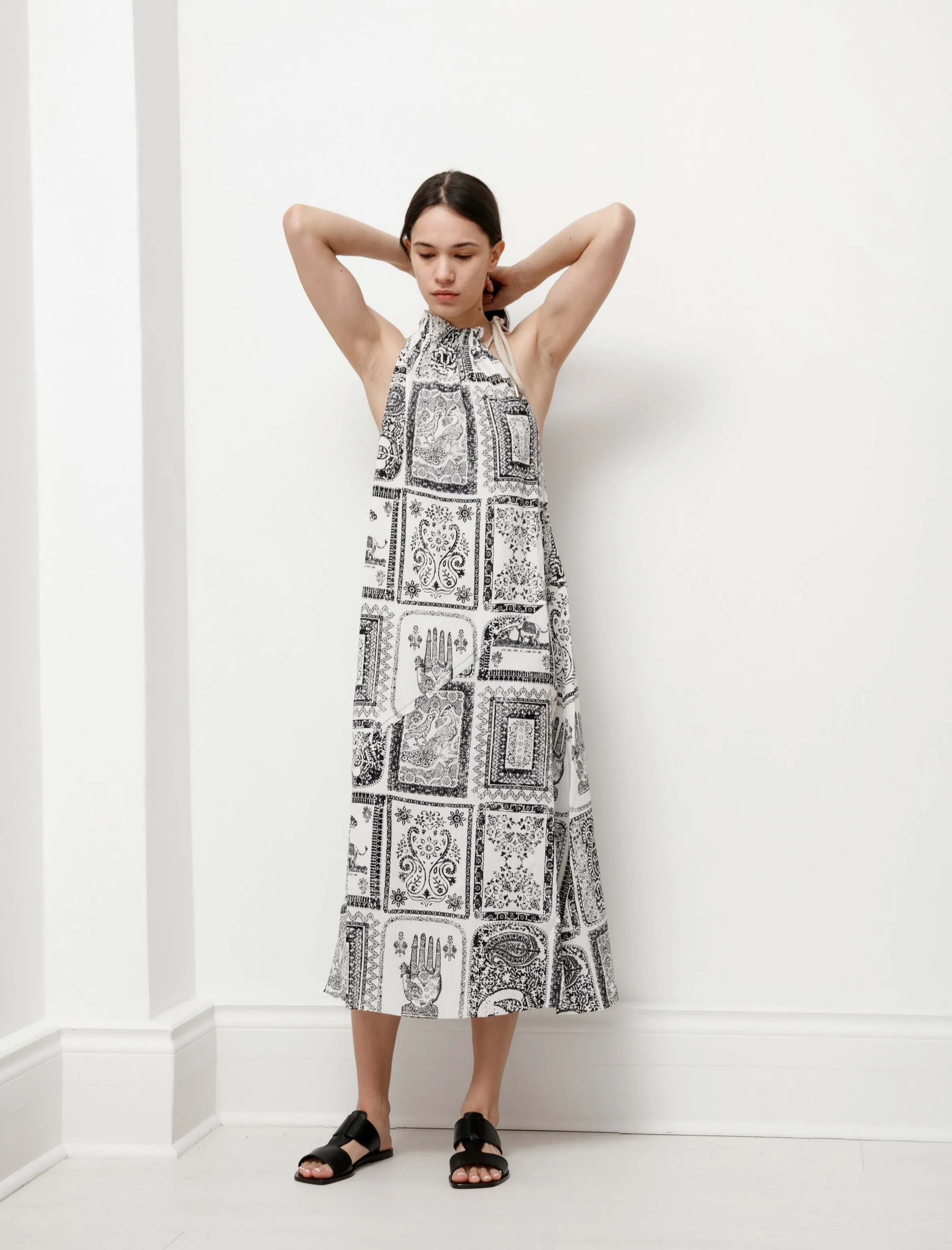 Printed Dress Off White sold by SHOP NEIGHBOR product image thumbnail 2