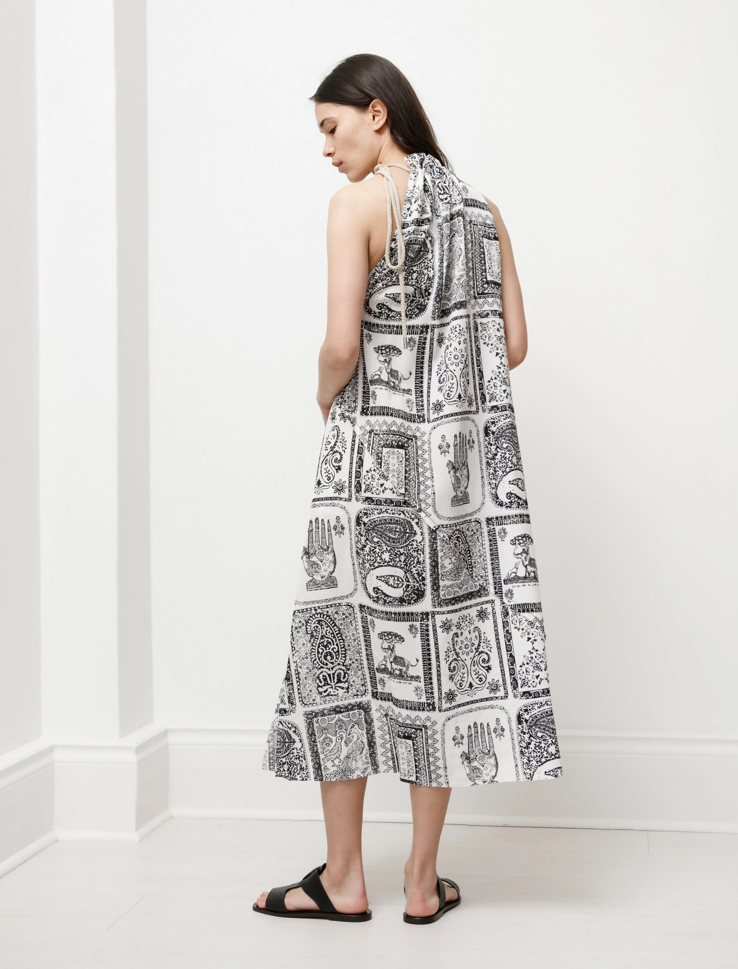 Printed Dress Off White sold by SHOP NEIGHBOR product image thumbnail 5