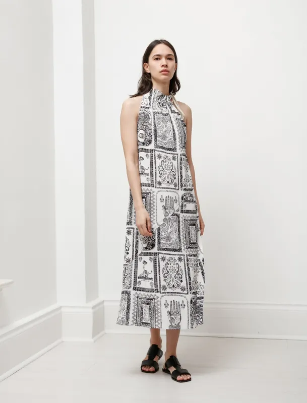 Printed Dress Off White sold by SHOP NEIGHBOR