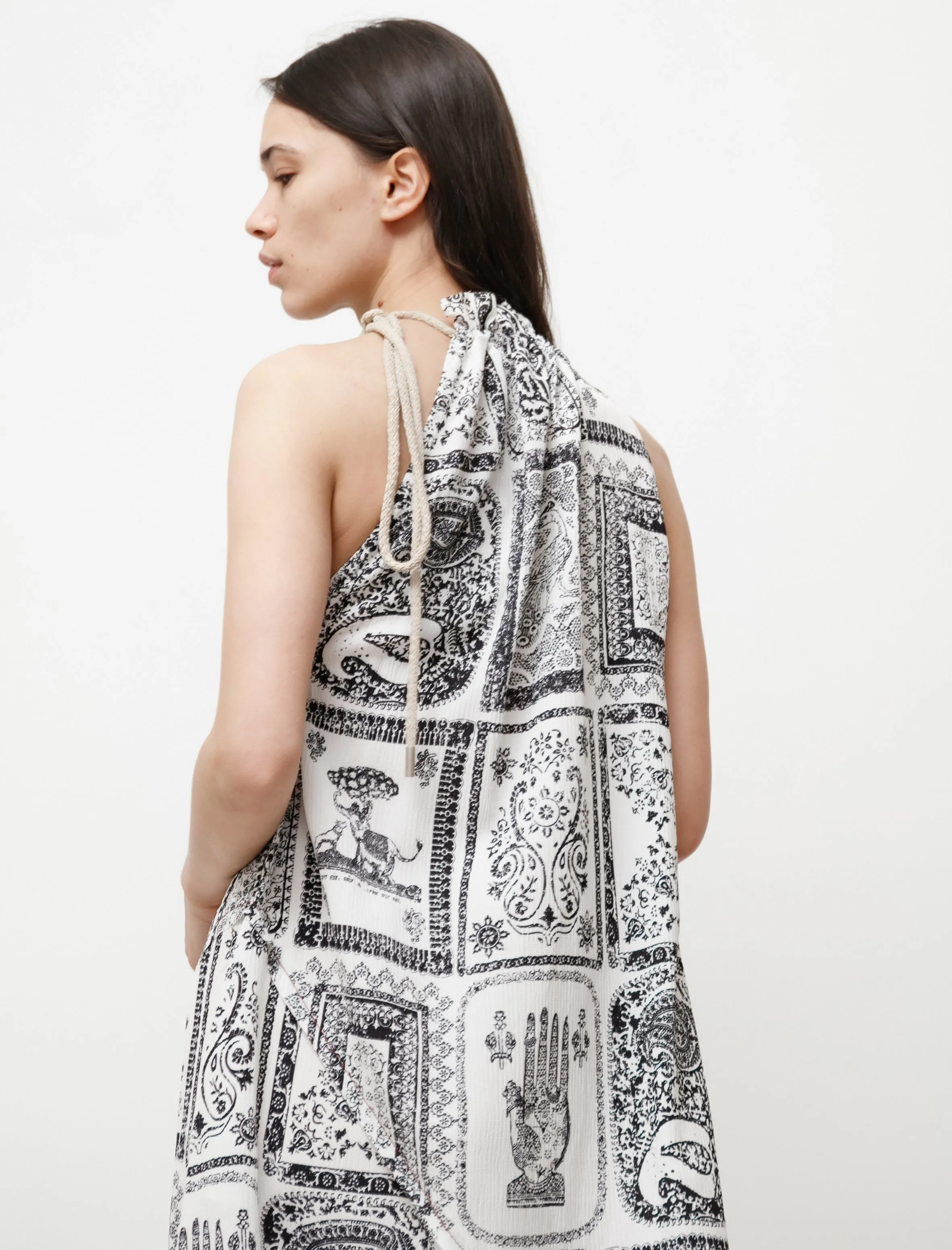 Printed Dress Off White sold by SHOP NEIGHBOR product image thumbnail 4