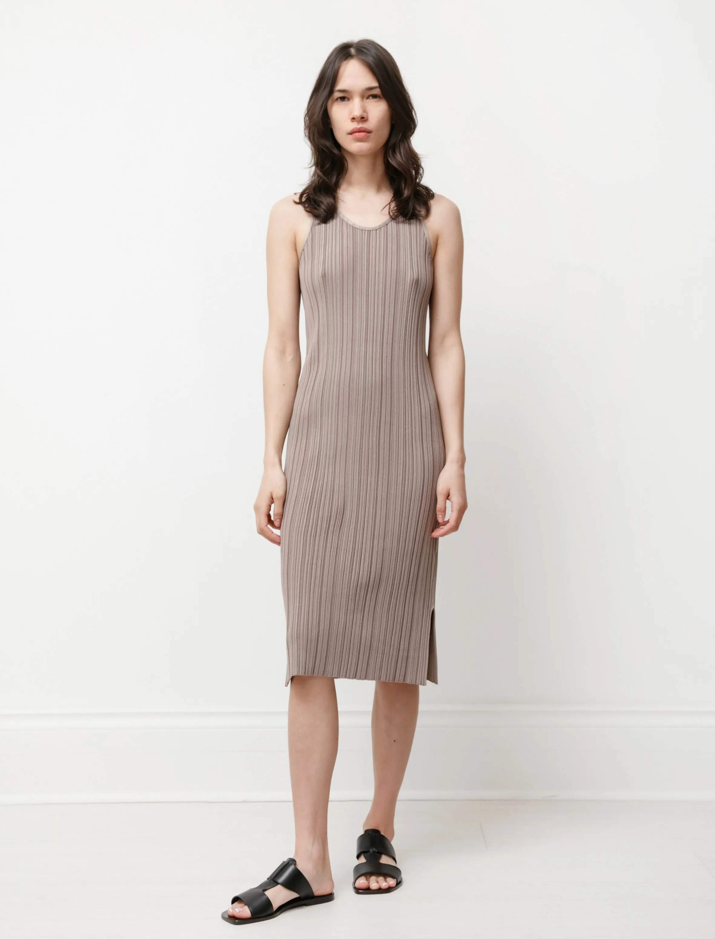Rib Knit Dress Taupe sold by SHOP NEIGHBOR