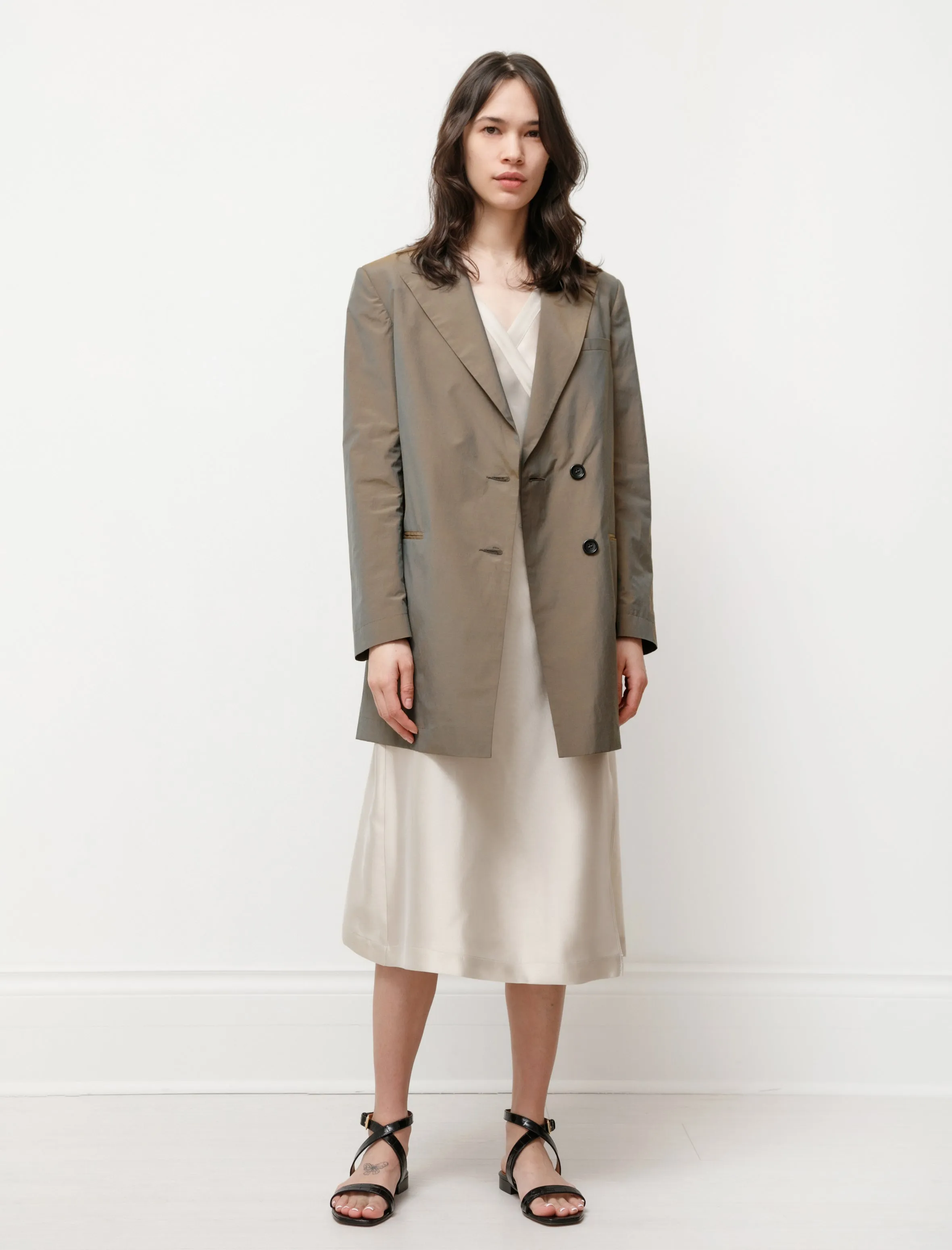 Long Blazer Changeant sold by SHOP NEIGHBOR