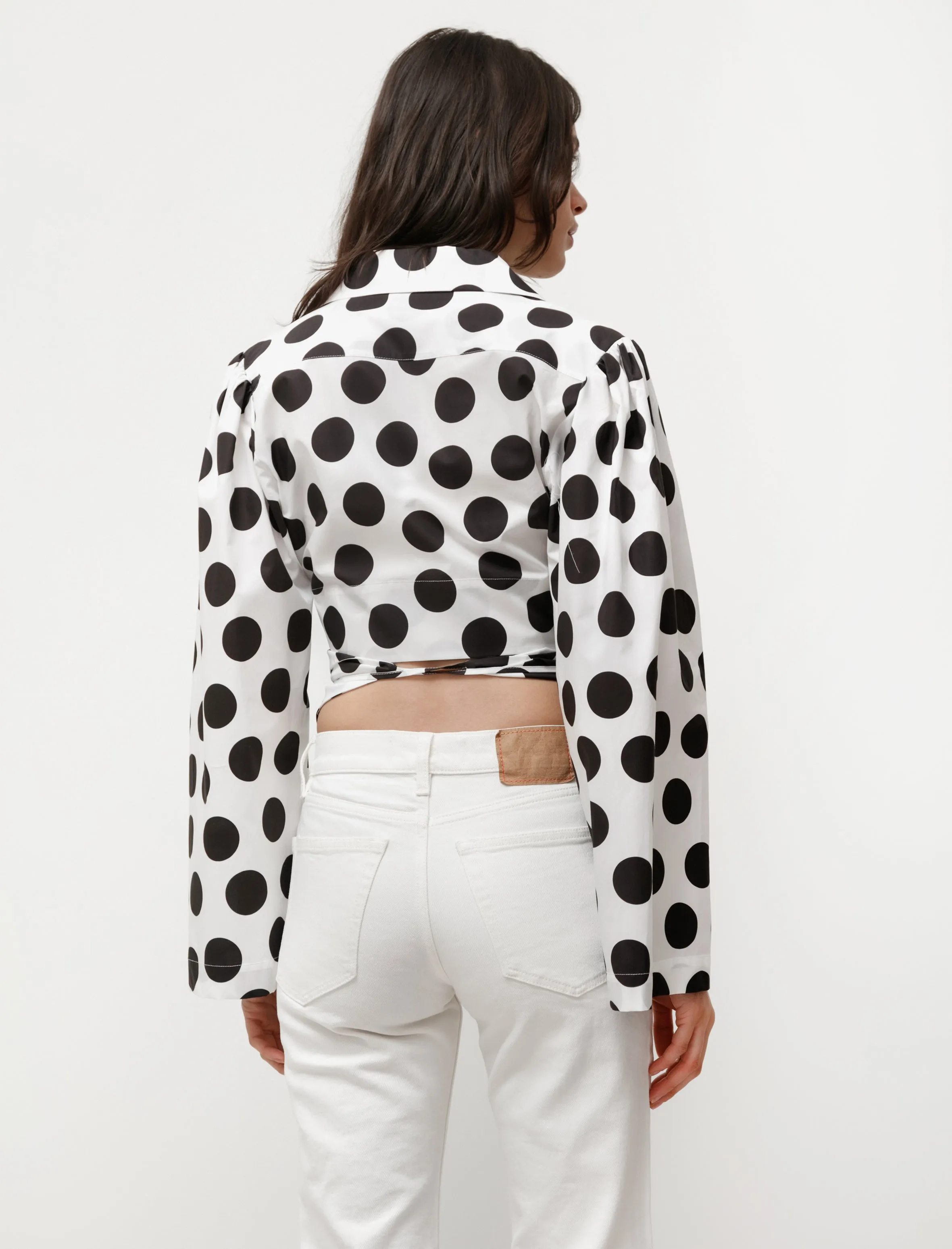 Trumpet Blouse Polka Dot sold by SHOP NEIGHBOR product image thumbnail 4