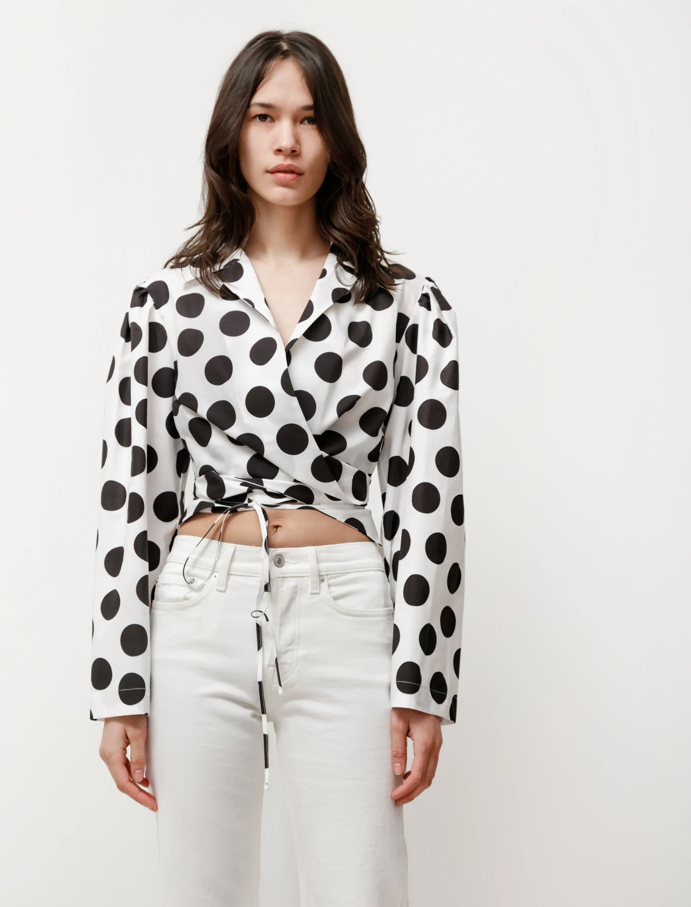 Trumpet Blouse Polka Dot sold by SHOP NEIGHBOR product image thumbnail 2